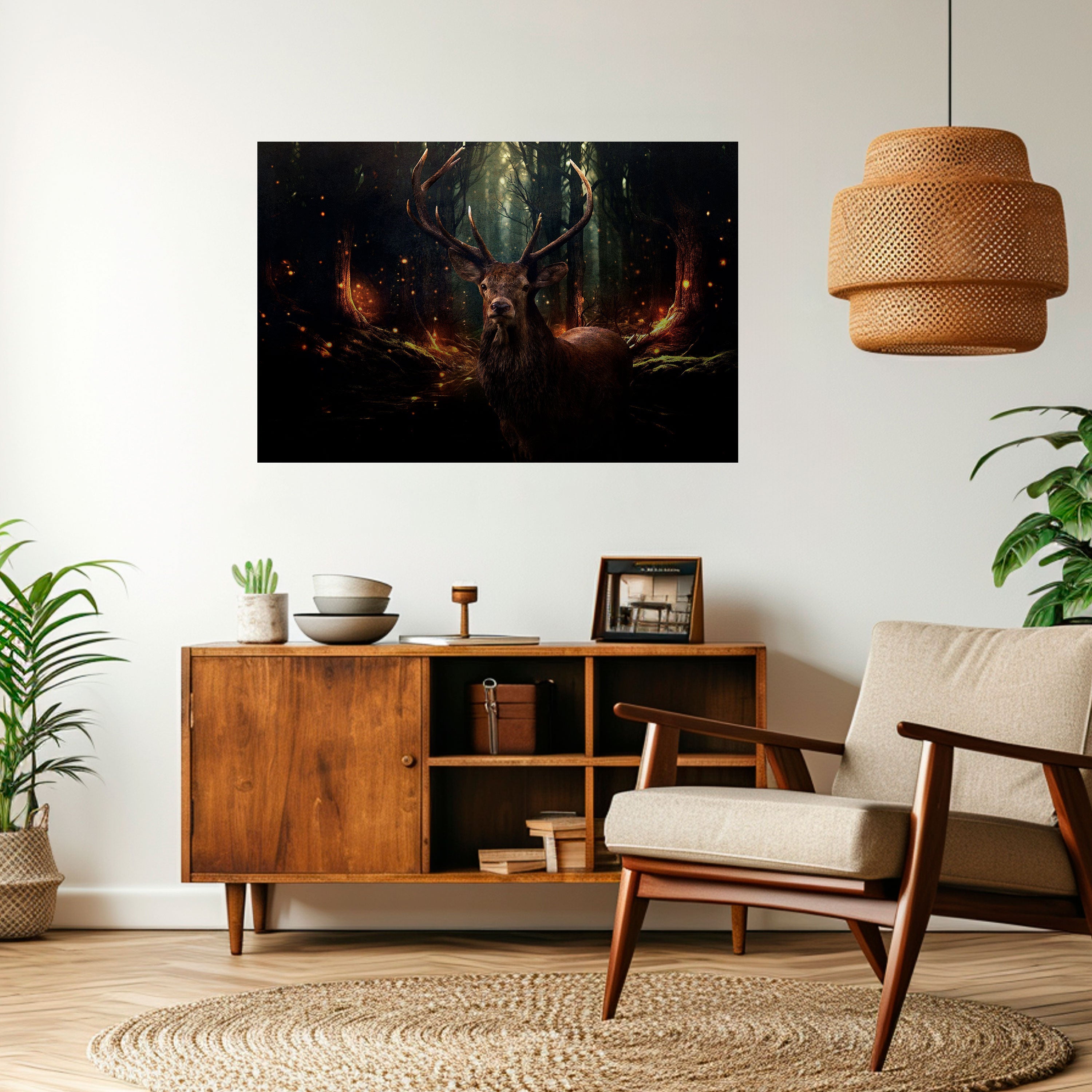 ENCHANTED FOREST GUARDIAN Horizontales Poster zum Abziehen und Aufkleben