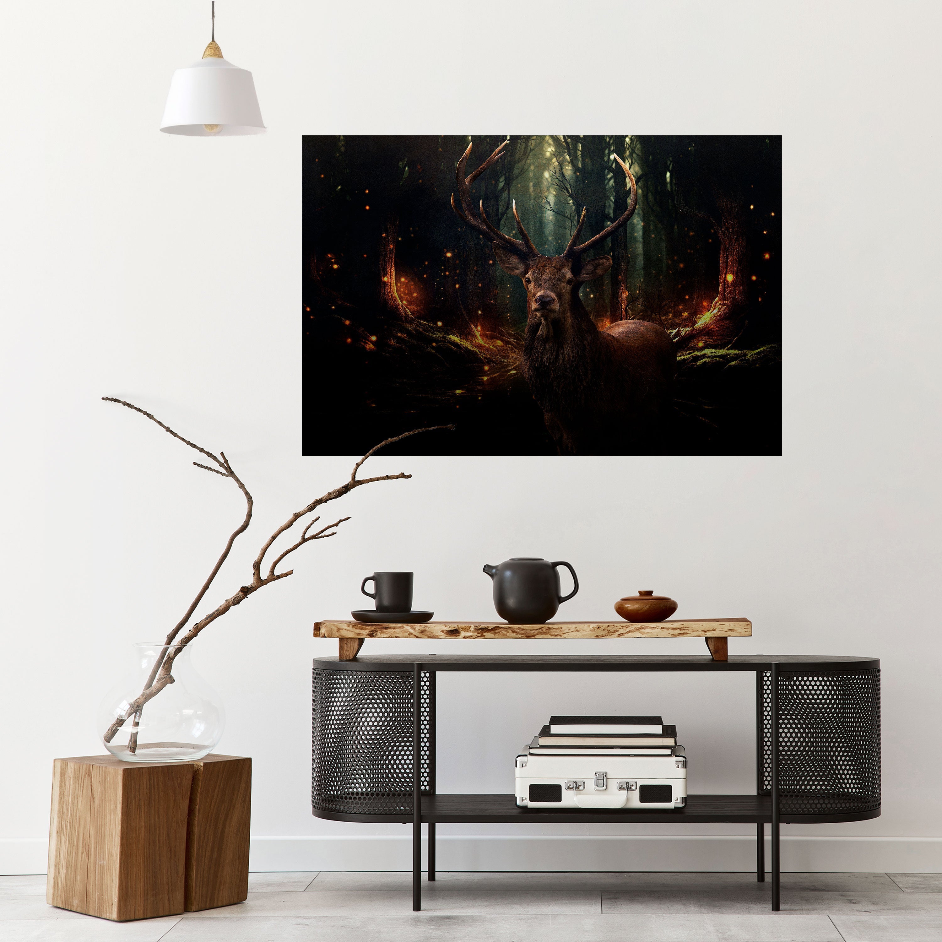 ENCHANTED FOREST GUARDIAN Horizontales Poster zum Abziehen und Aufkleben