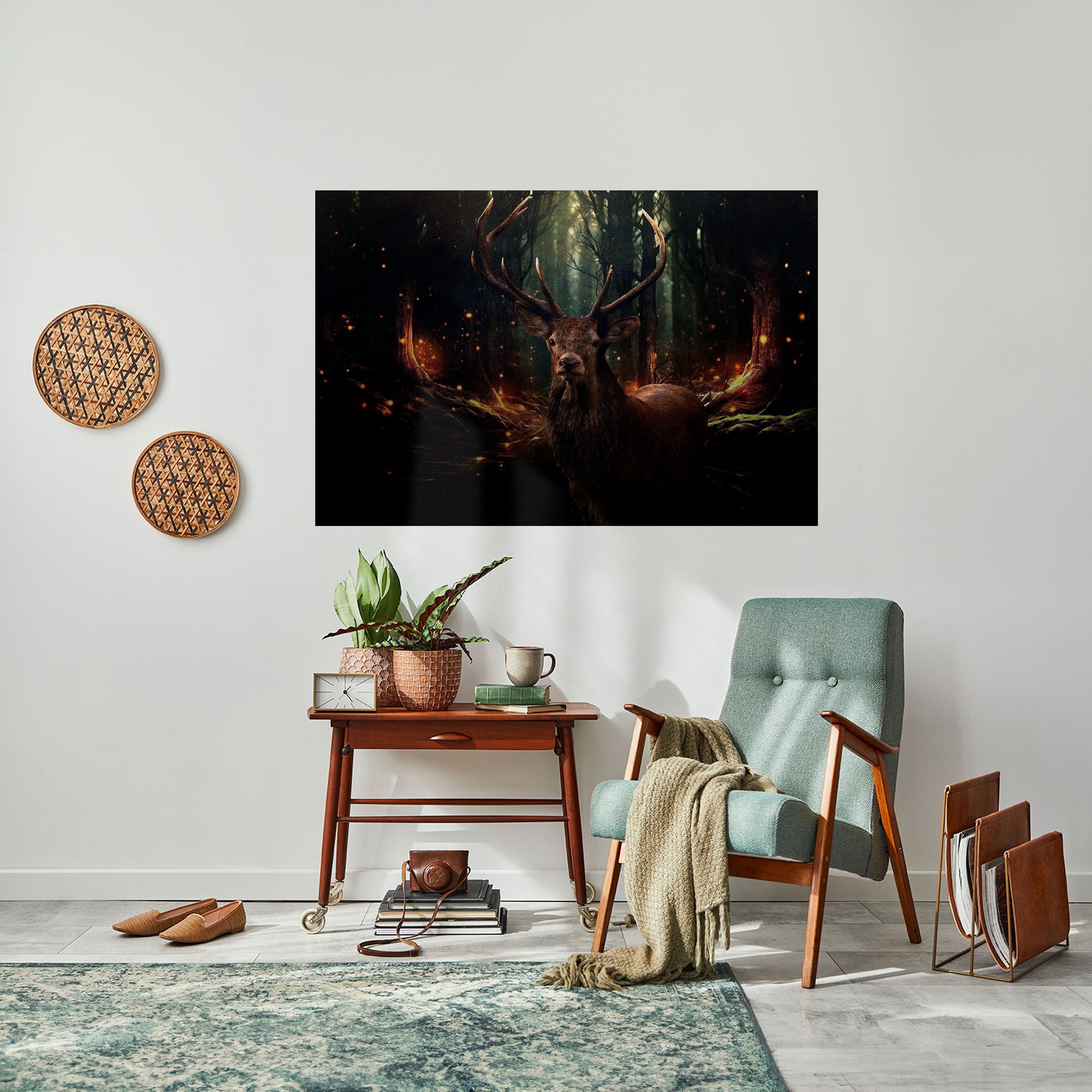 ENCHANTED FOREST GUARDIAN Horizontales Poster zum Abziehen und Aufkleben