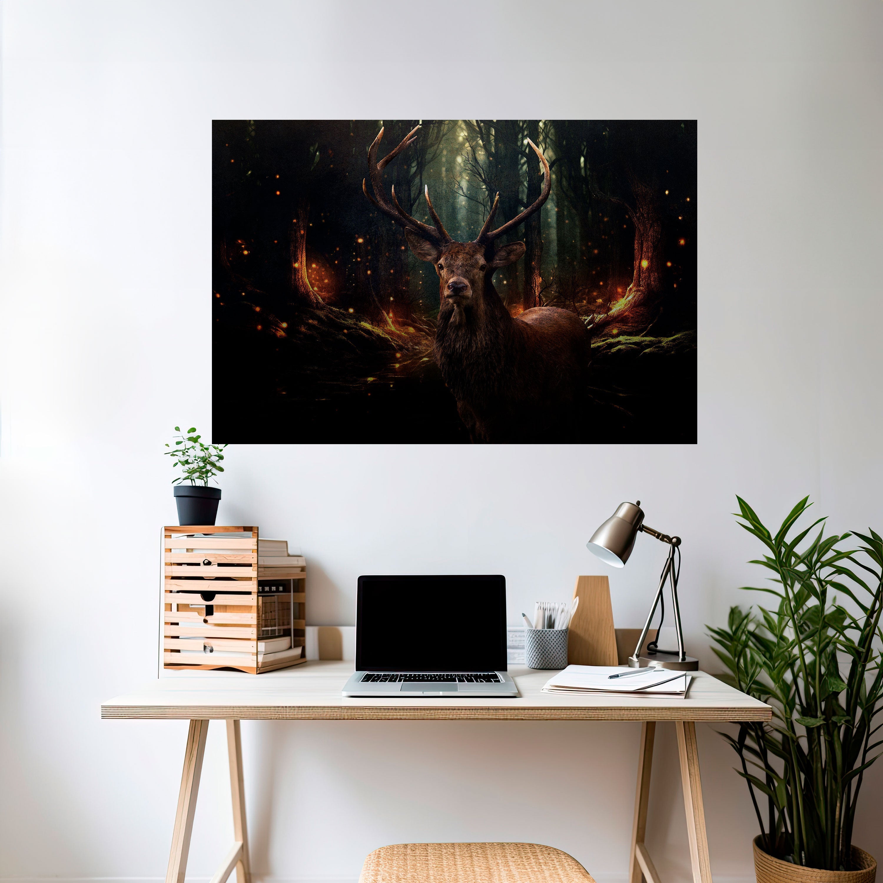ENCHANTED FOREST GUARDIAN Horizontales Poster zum Abziehen und Aufkleben