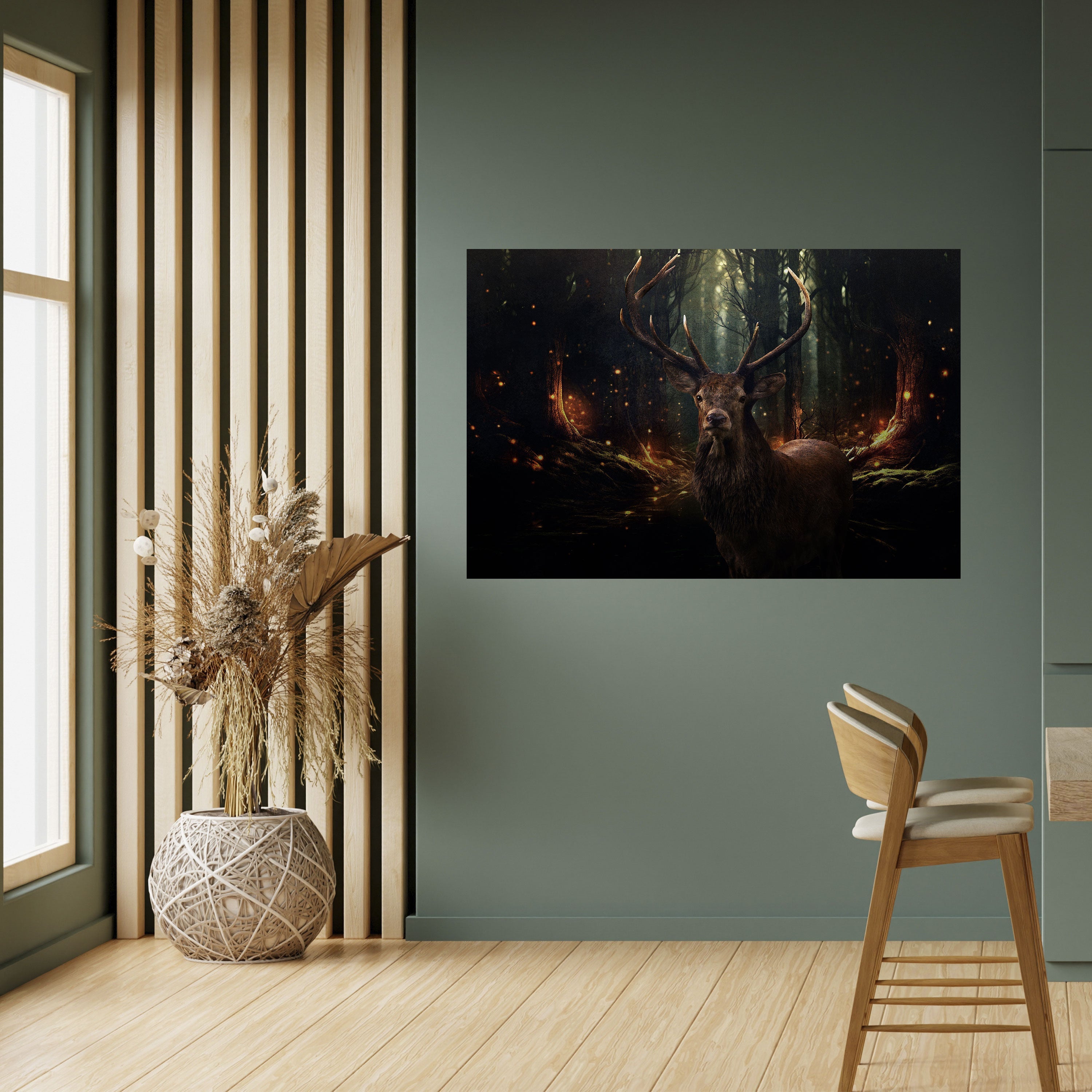 ENCHANTED FOREST GUARDIAN Horizontales Poster zum Abziehen und Aufkleben