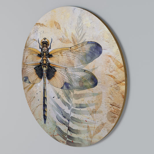 HER HIGHNESS DRAGONFLY Rundes Wandbild