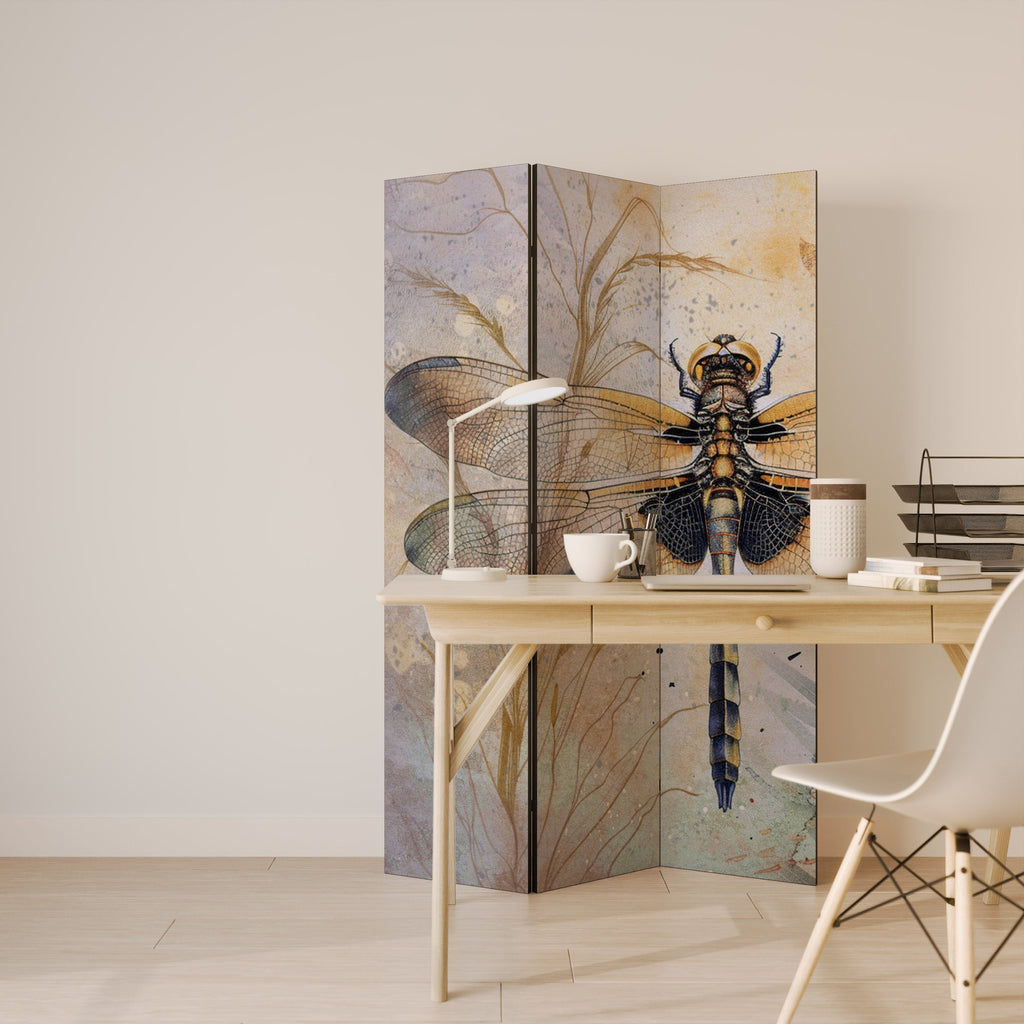 HER HIGHNESS DRAGONFLY Dekorativer 3-teiliger Raumteiler