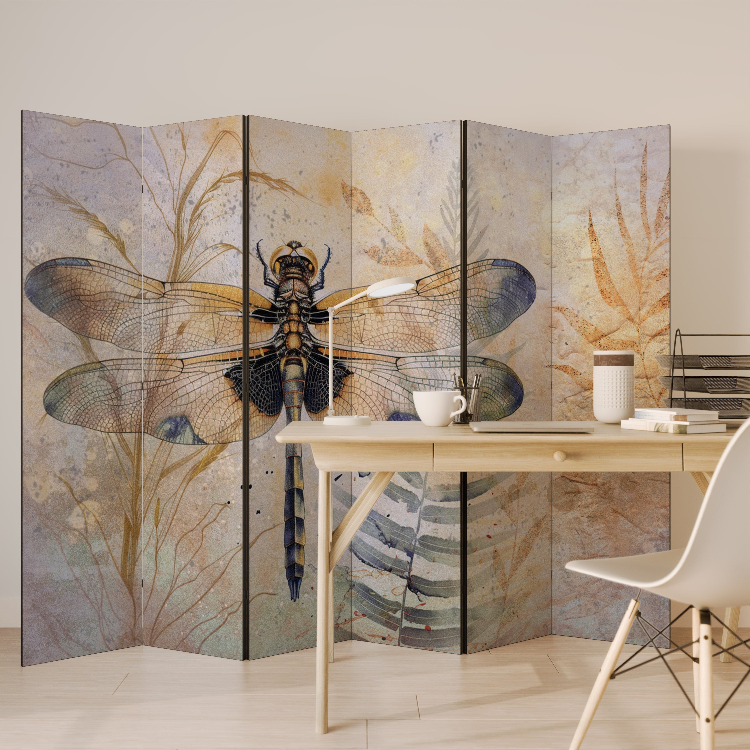 HER HIGHNESS DRAGONFLY Dekorativer 6-teiliger Raumteiler