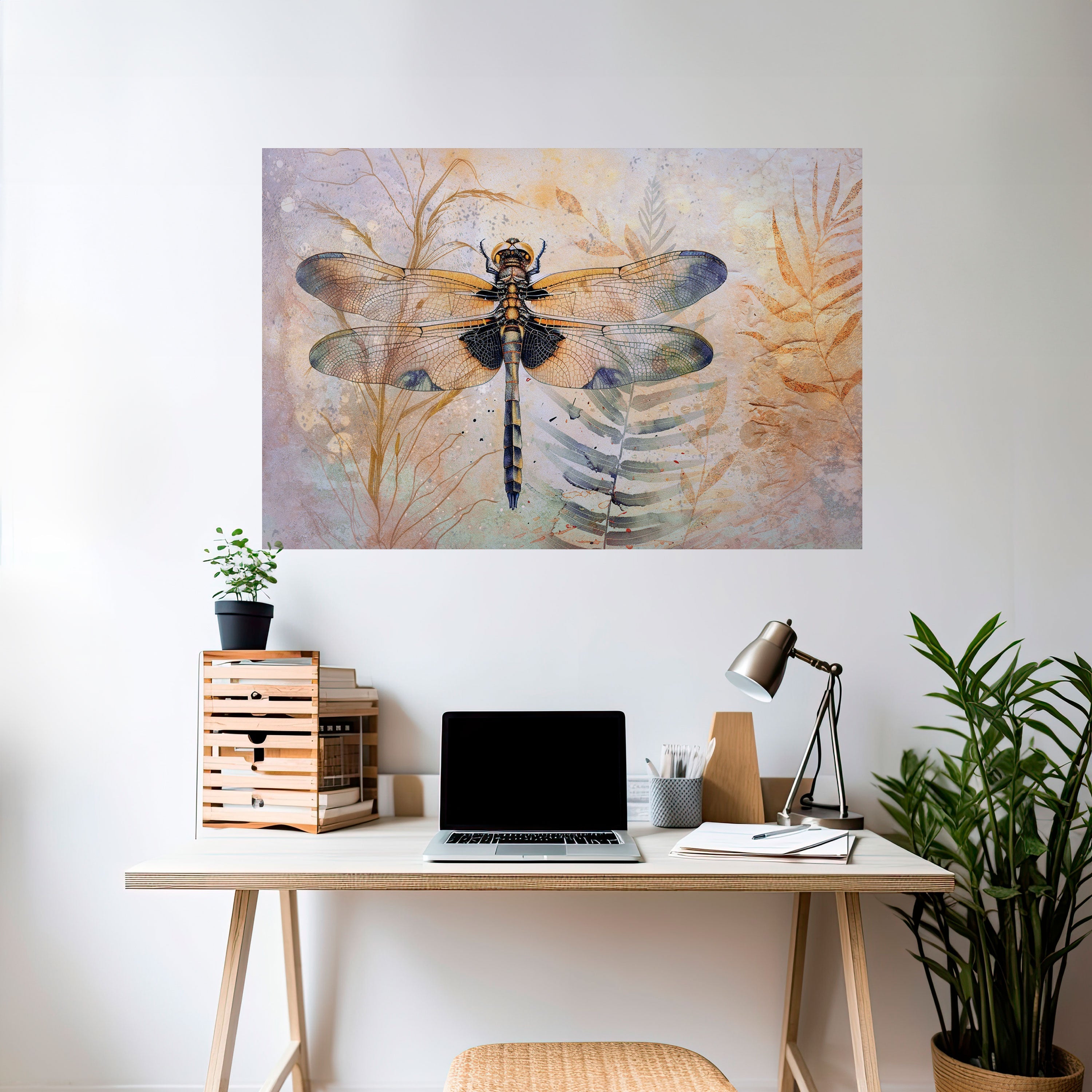 Ihre Hoheit Libelle, horizontales Poster zum Abziehen und Aufkleben