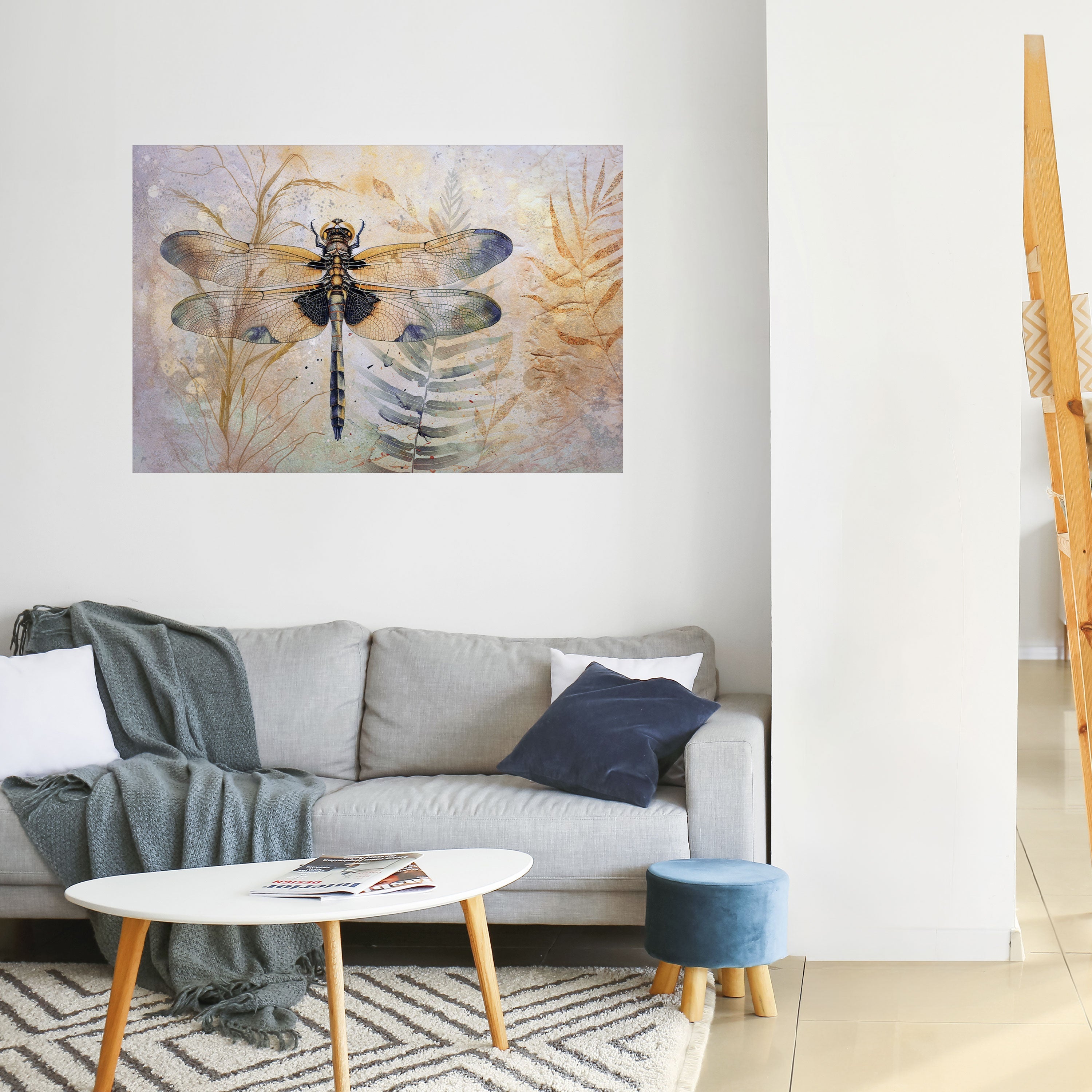 Ihre Hoheit Libelle, horizontales Poster zum Abziehen und Aufkleben
