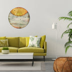 UP TO THE SUN Runde Wanddekoration Ø 69 cm