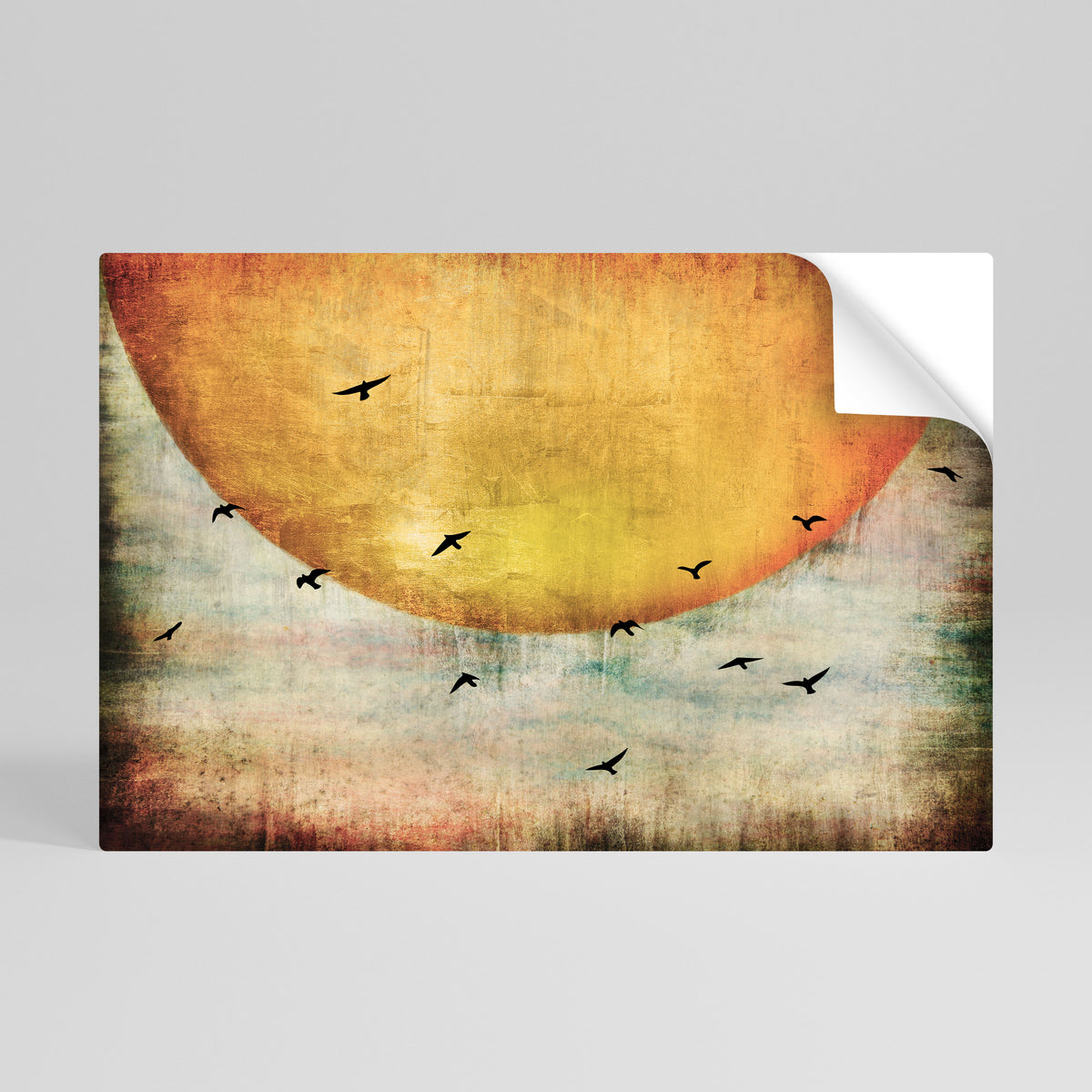 UP TO THE SUN Selbstklebendes Horizontal-Poster