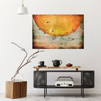 UP TO THE SUN Selbstklebendes Horizontal-Poster