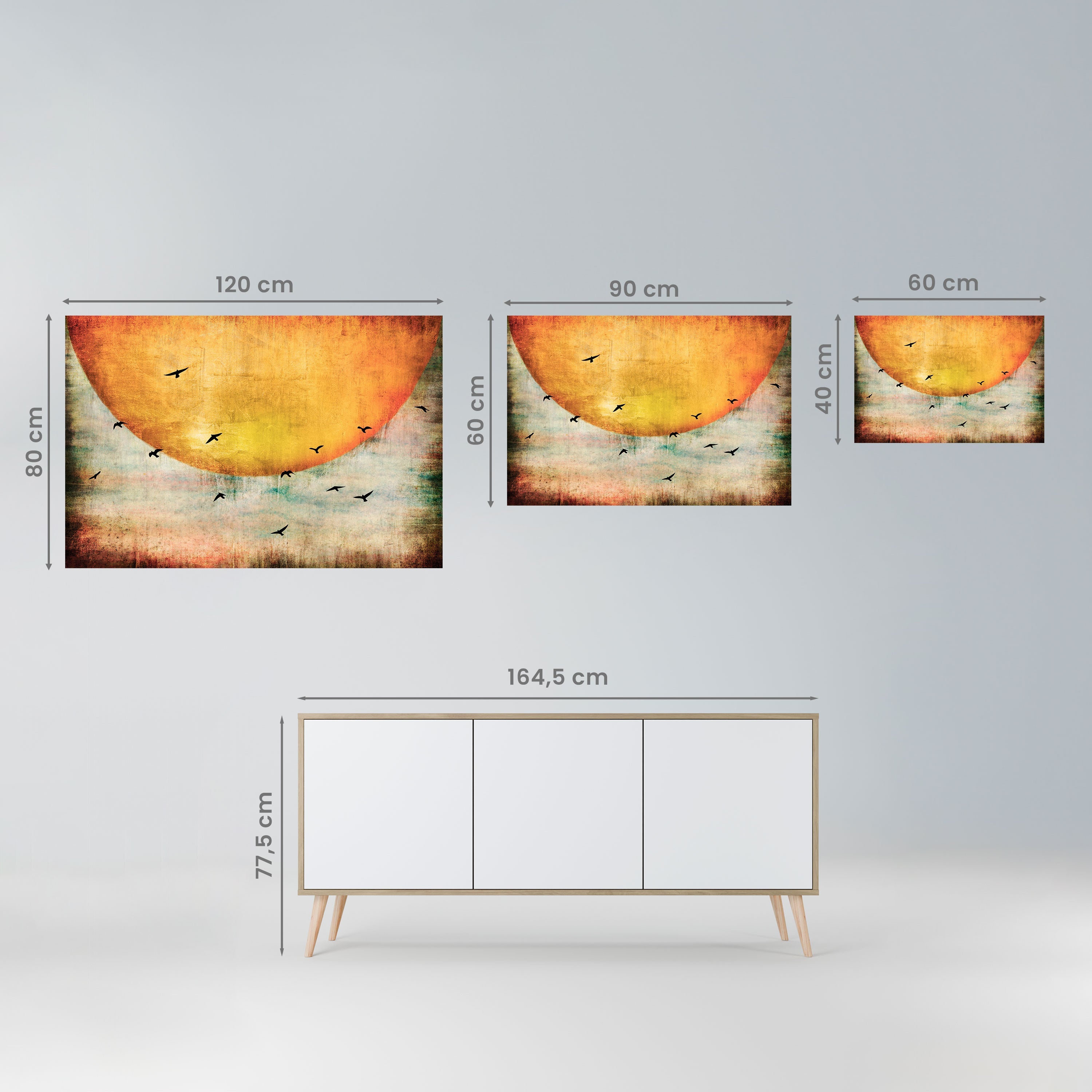 UP TO THE SUN Horizontales Poster zum Abziehen und Aufkleben