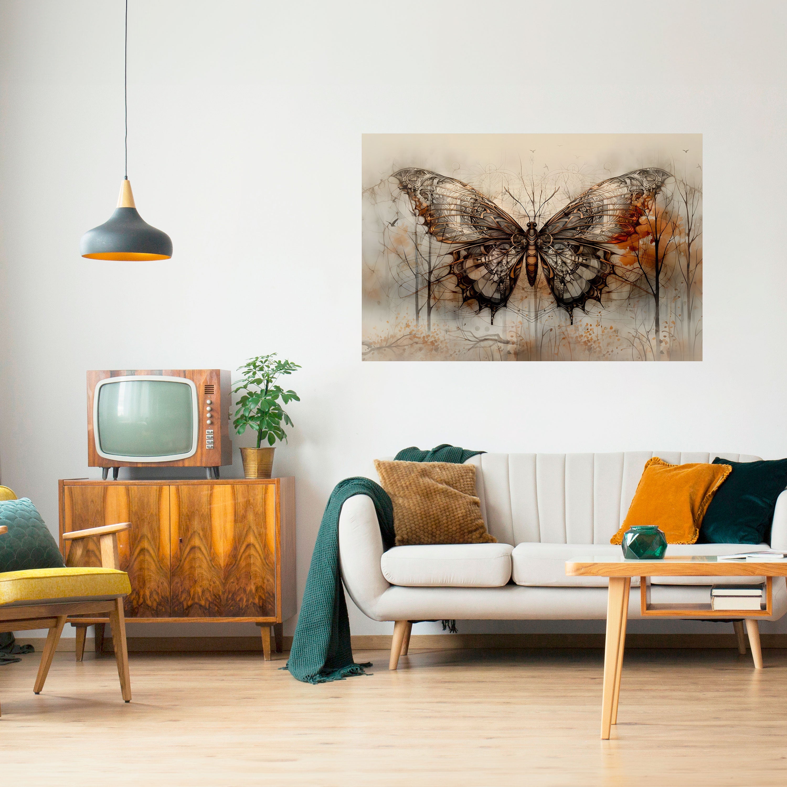 MECHANICAL BEAUTY ENTHÜLLT Horizontales Poster zum Abziehen und Aufkleben