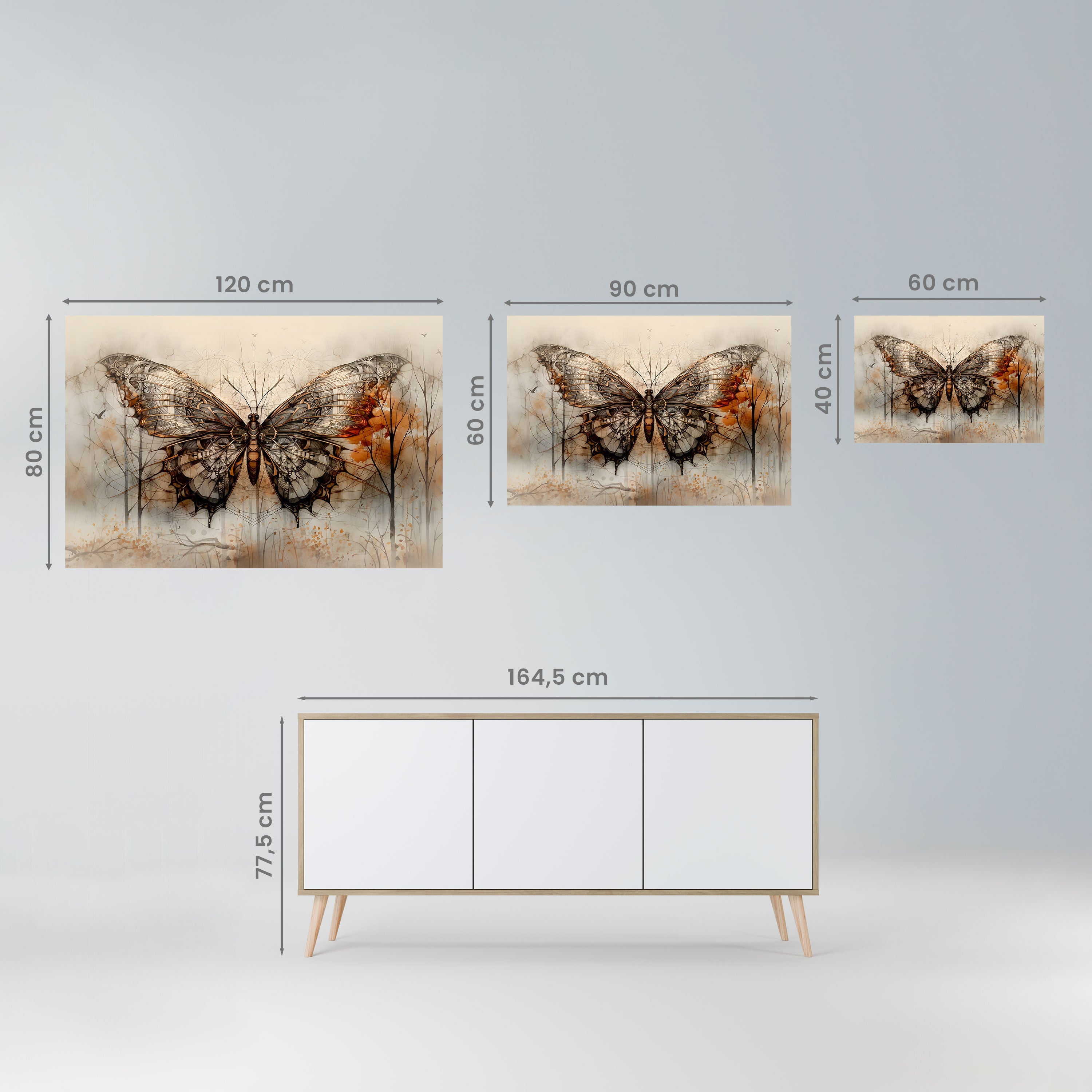 MECHANICAL BEAUTY ENTHÜLLT Horizontales Poster zum Abziehen und Aufkleben