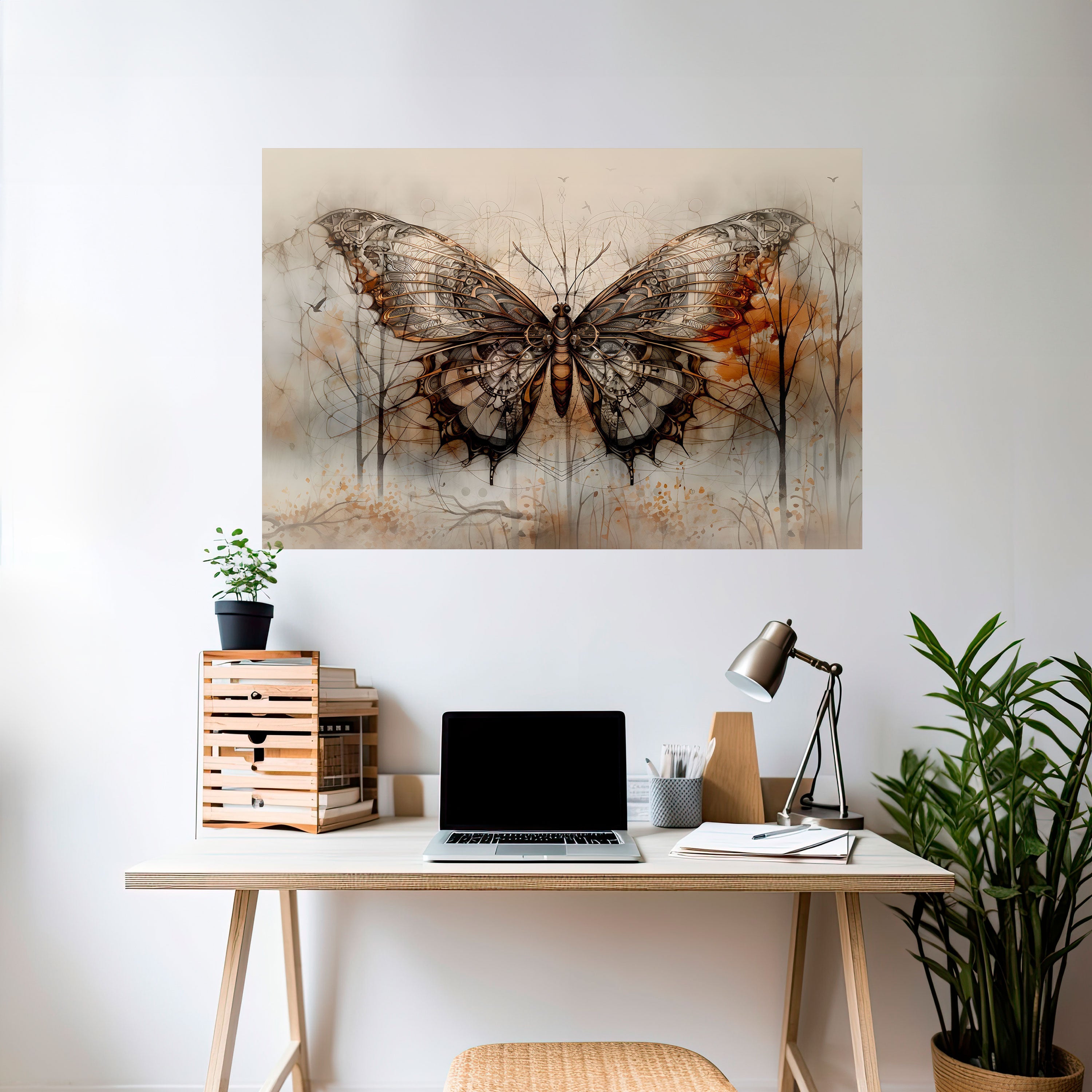 MECHANICAL BEAUTY ENTHÜLLT Horizontales Poster zum Abziehen und Aufkleben