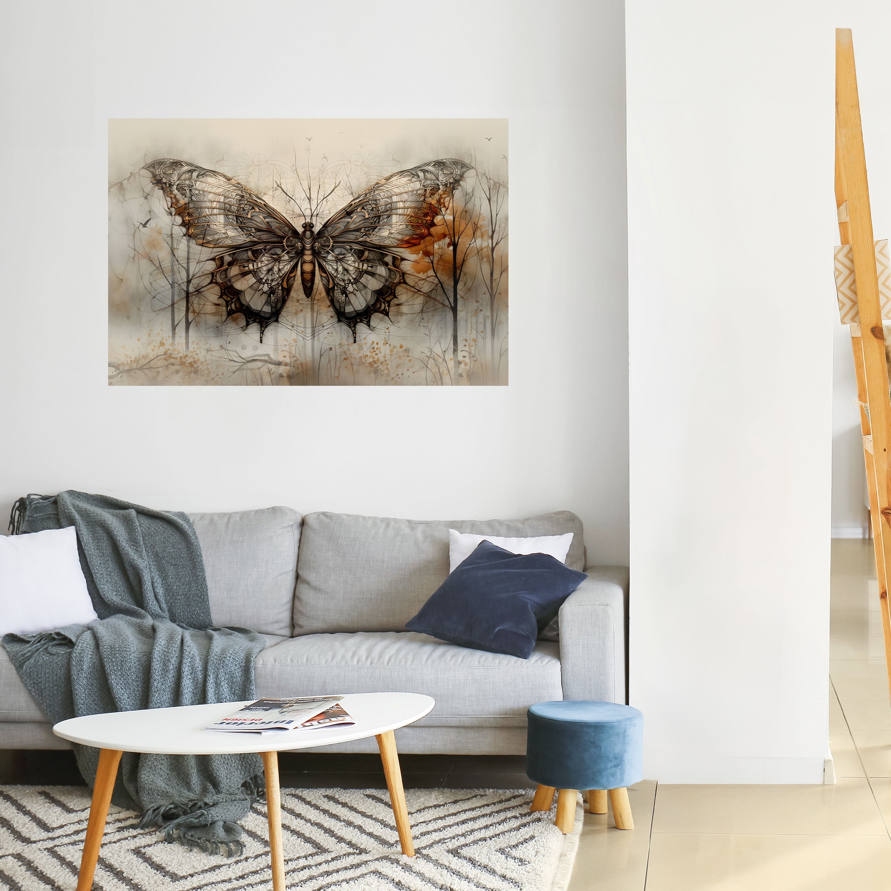MECHANICAL BEAUTY ENTHÜLLT Horizontales Poster zum Abziehen und Aufkleben