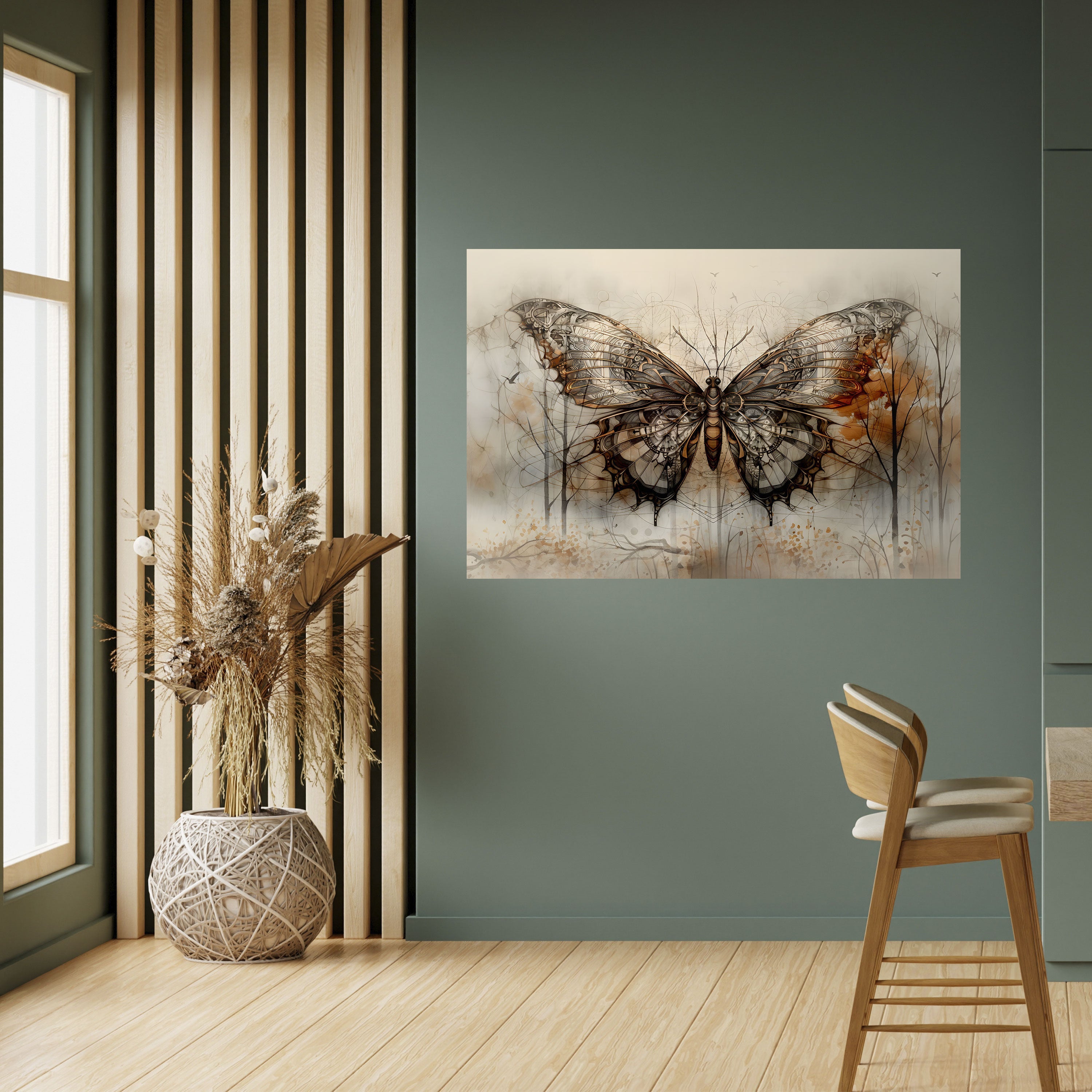MECHANICAL BEAUTY ENTHÜLLT Horizontales Poster zum Abziehen und Aufkleben