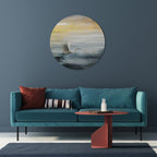 HERON IN FLY Runde Wanddekoration Ø 69 cm