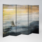 HERON IN FLY Dekorativer Paravent - 6-teilig