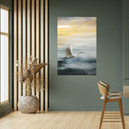 HERON IN FLY Peel and Stick Vertical Poster