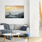 HERON IN FLY Selbstklebendes Horizontal-Poster