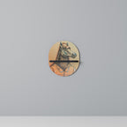 EQUINE SWAGGER Ovales Kunstregal in Schwarz