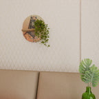 EQUINE SWAGGER Ovales Kunstregal in Eiche-Optik