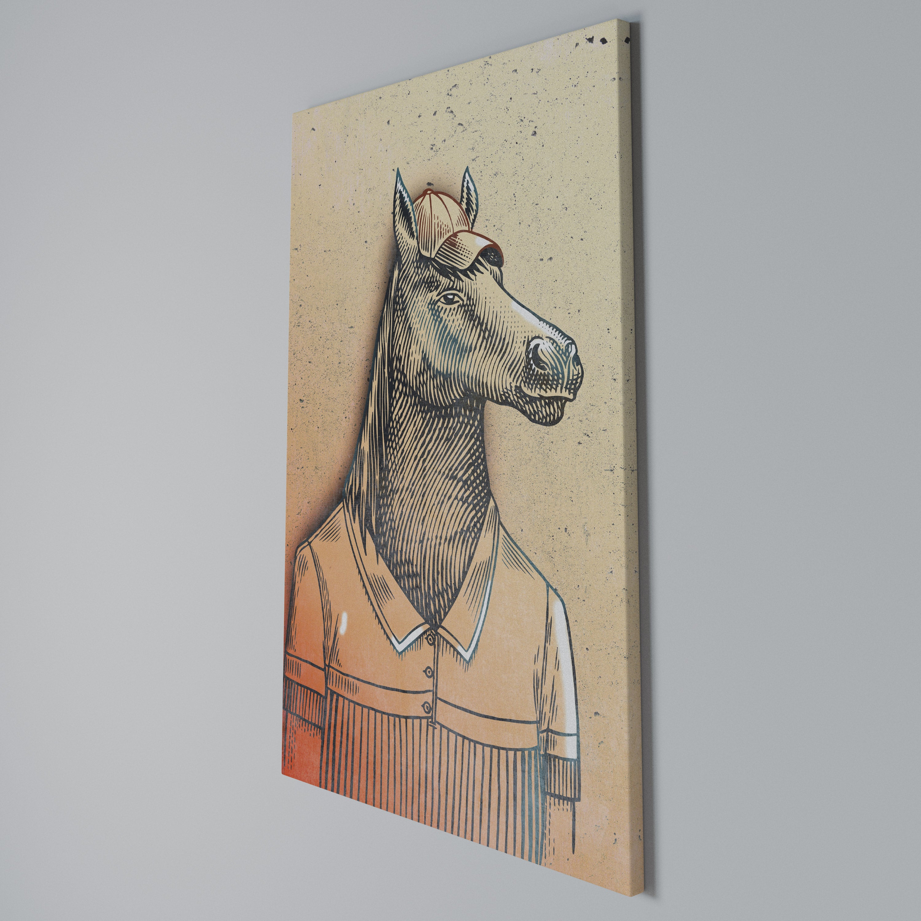 EQUINE SWAGGER Vertical Canvas Print