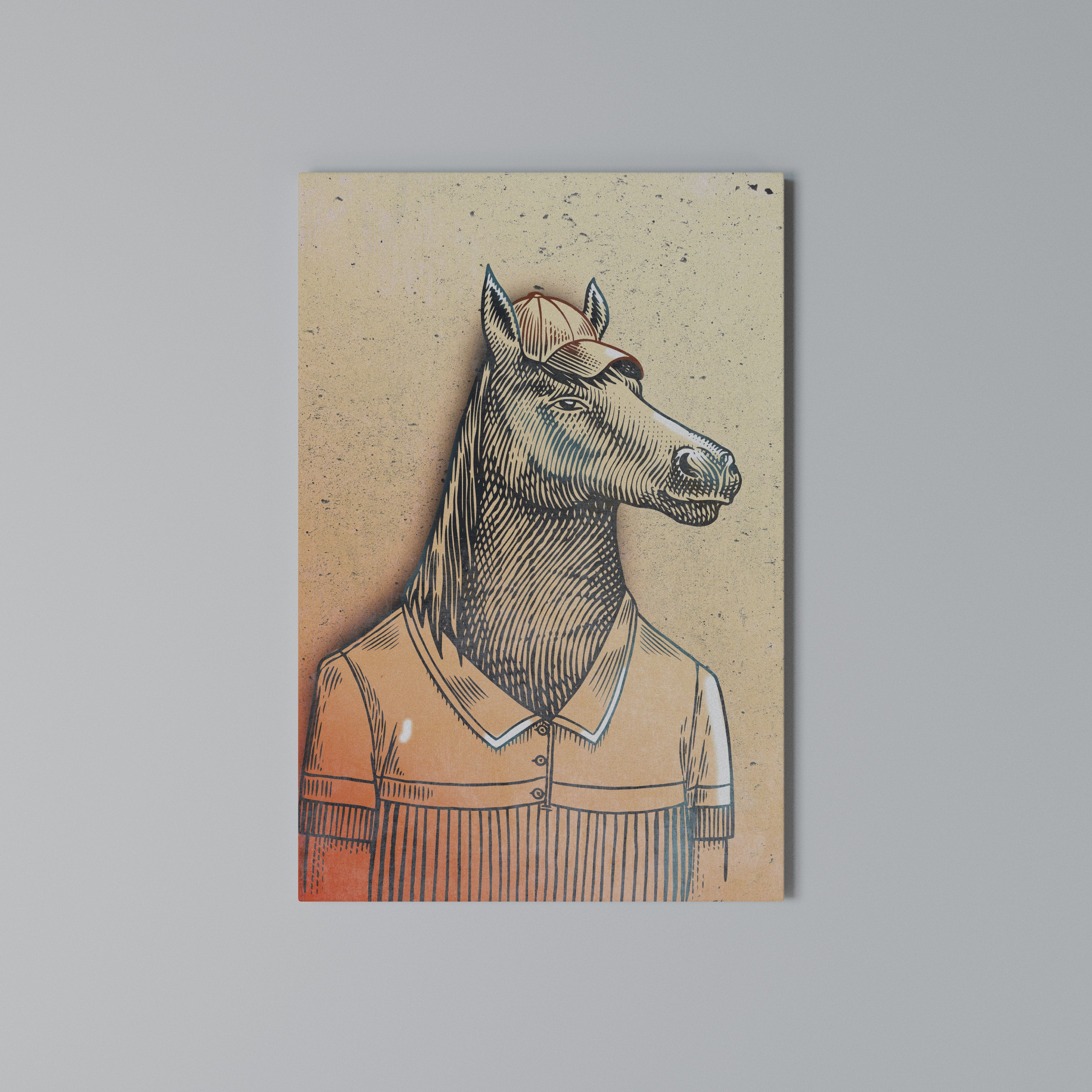 EQUINE SWAGGER Vertical Canvas Print