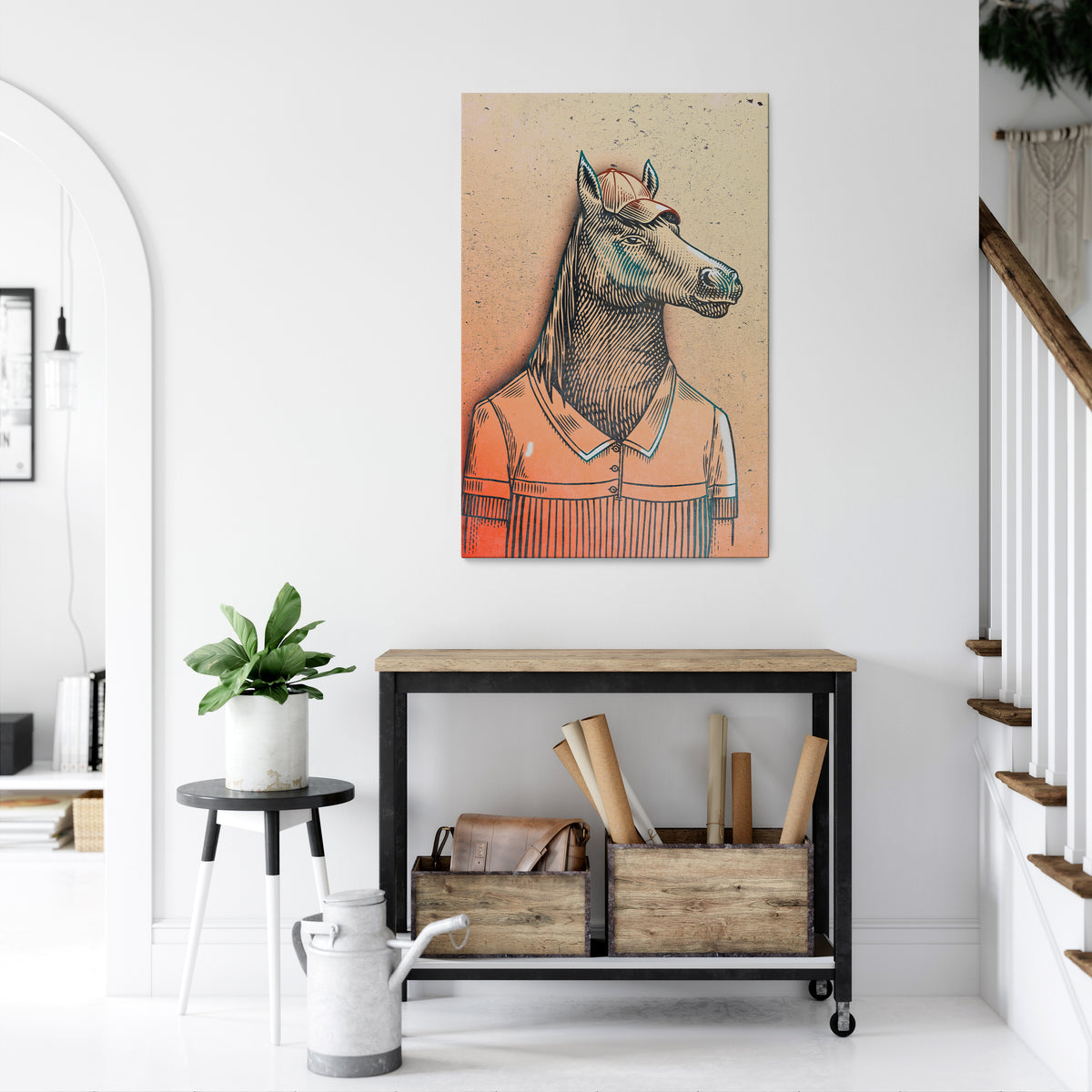 EQUINE SWAGGER Vertical Canvas Print