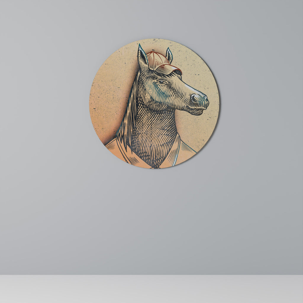 EQUINE SWAGGER Runde Wandkunst