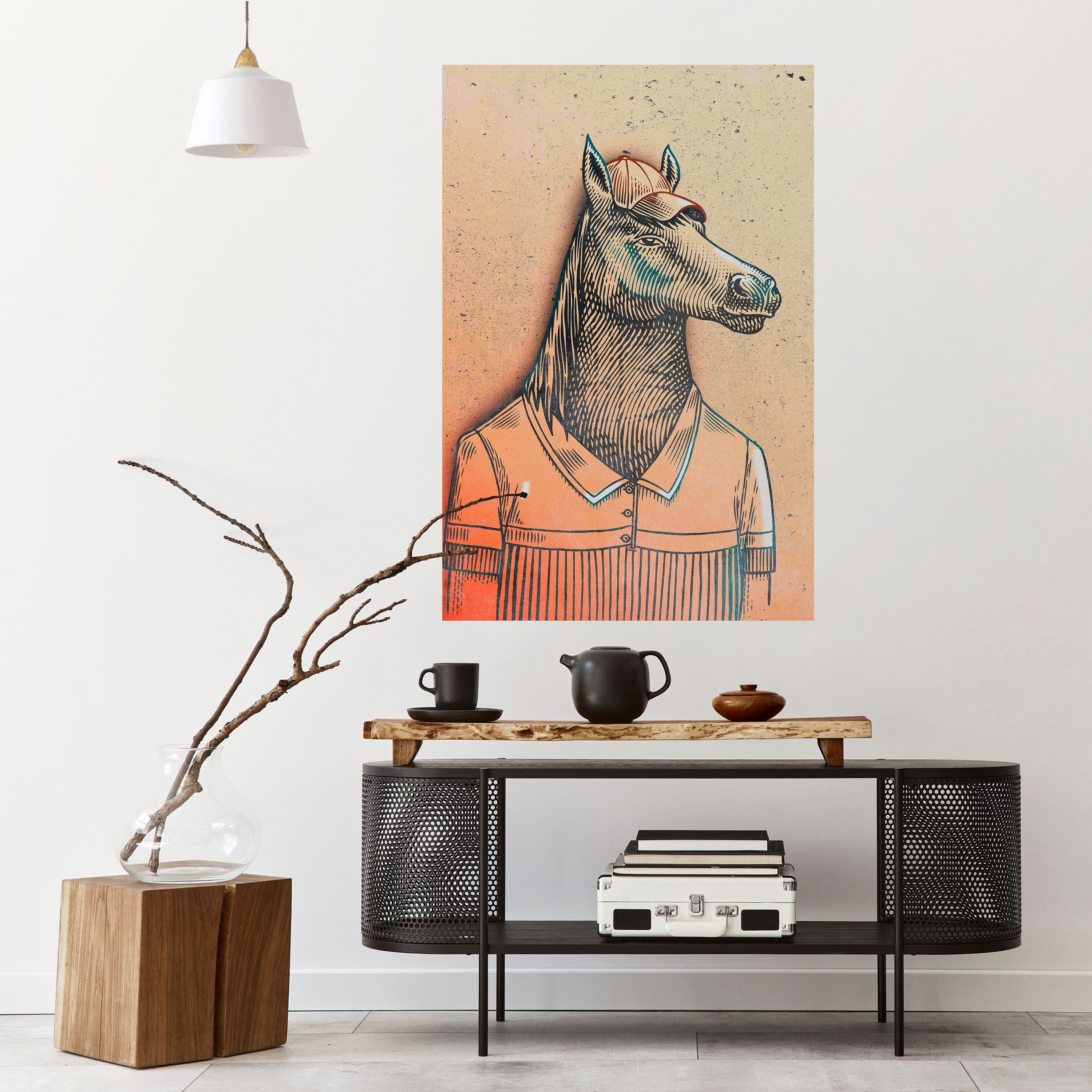 EQUINE SWAGGER Vertikales Poster zum Abziehen und Aufkleben