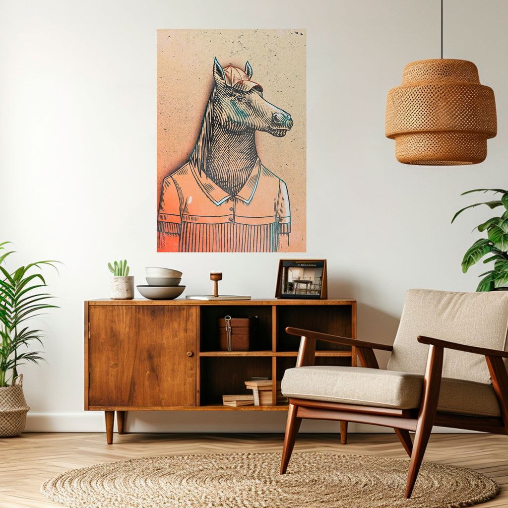 EQUINE SWAGGER Vertikales Poster zum Abziehen und Aufkleben
