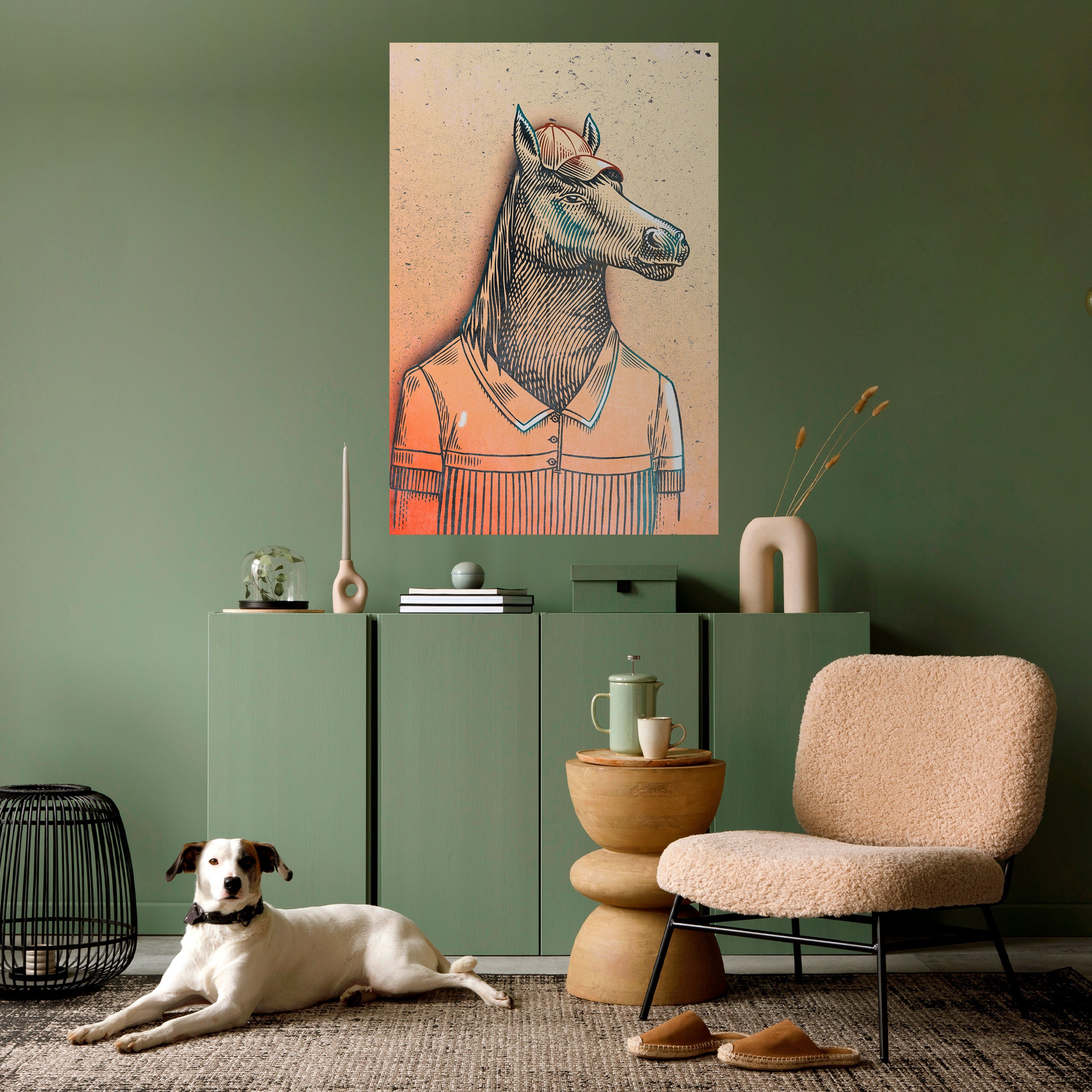 EQUINE SWAGGER Vertikales Poster zum Abziehen und Aufkleben