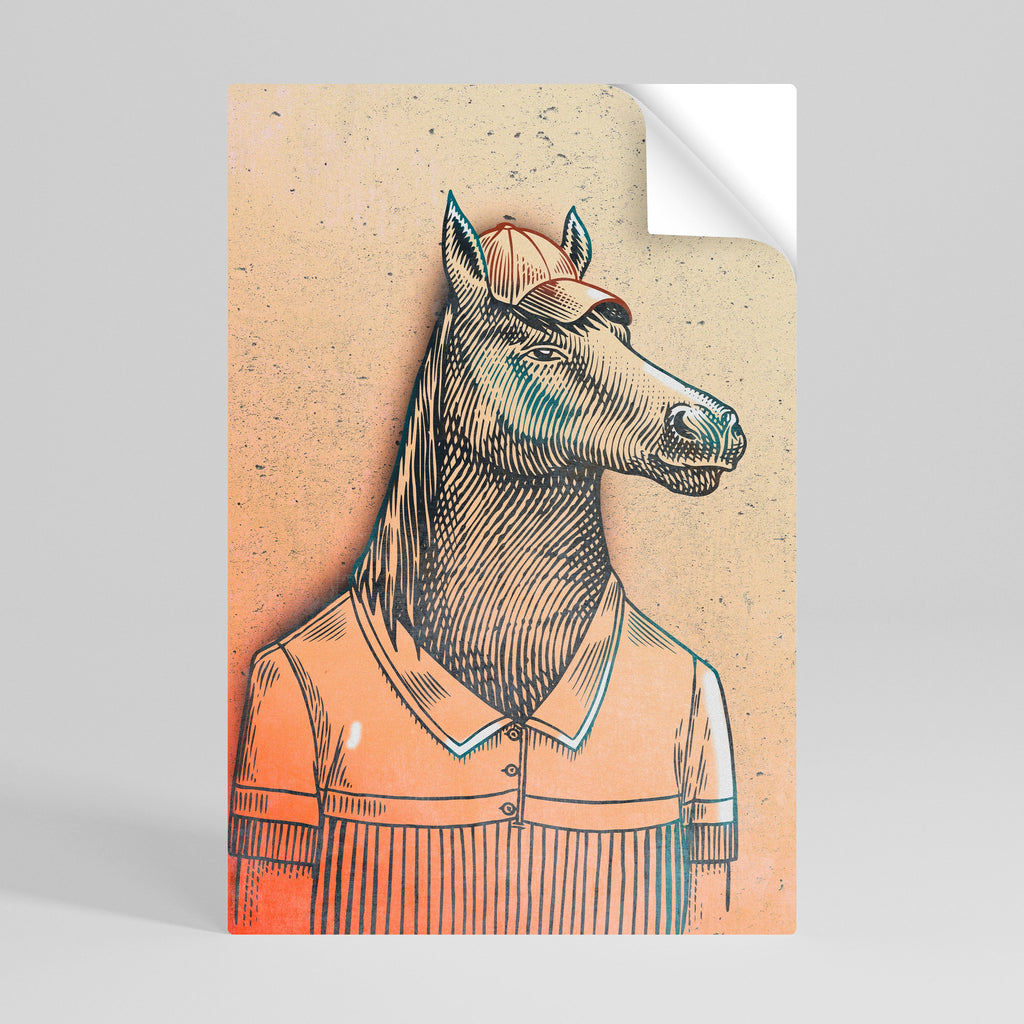 EQUINE SWAGGER Vertikales Poster zum Abziehen und Aufkleben