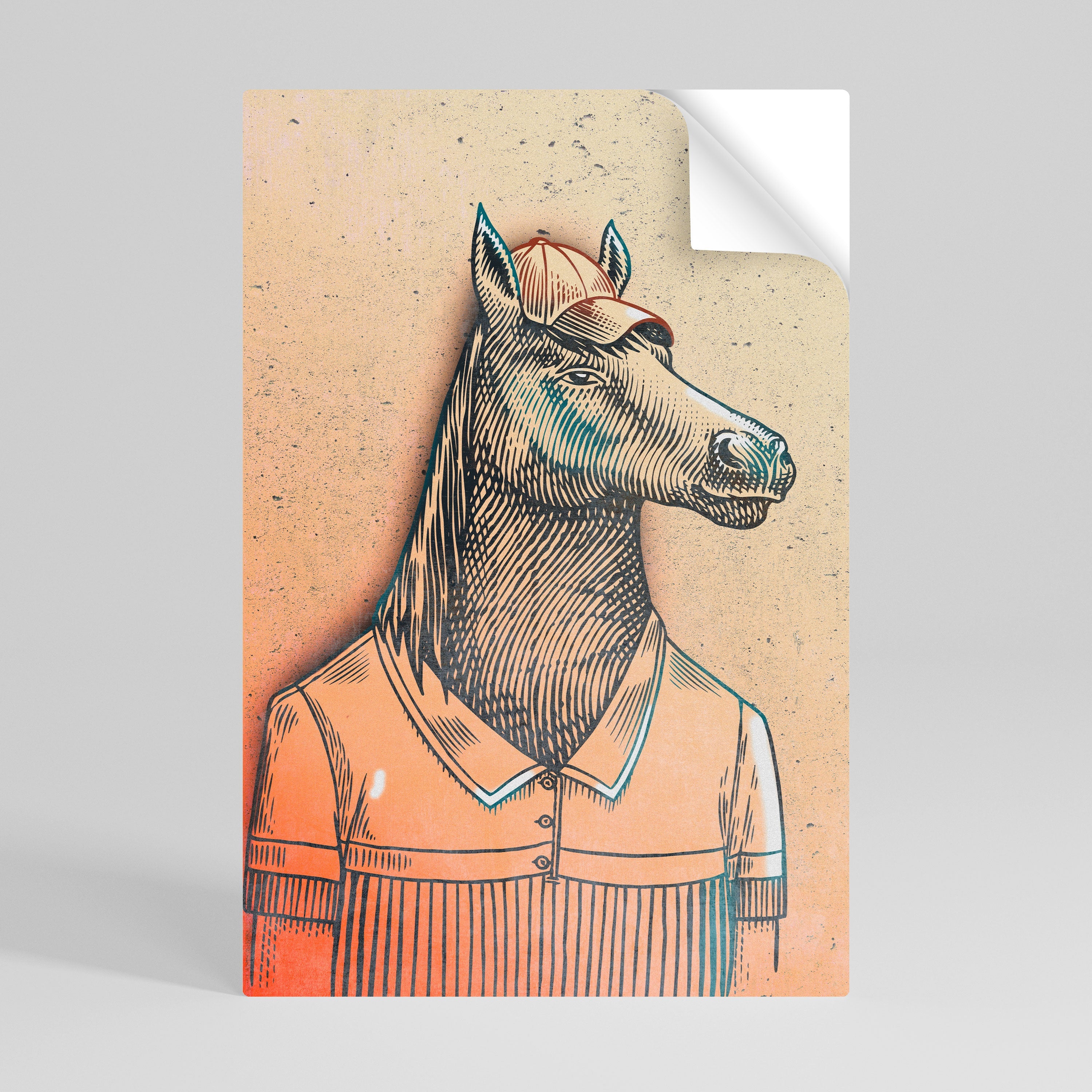 EQUINE SWAGGER Vertikales Poster zum Abziehen und Aufkleben