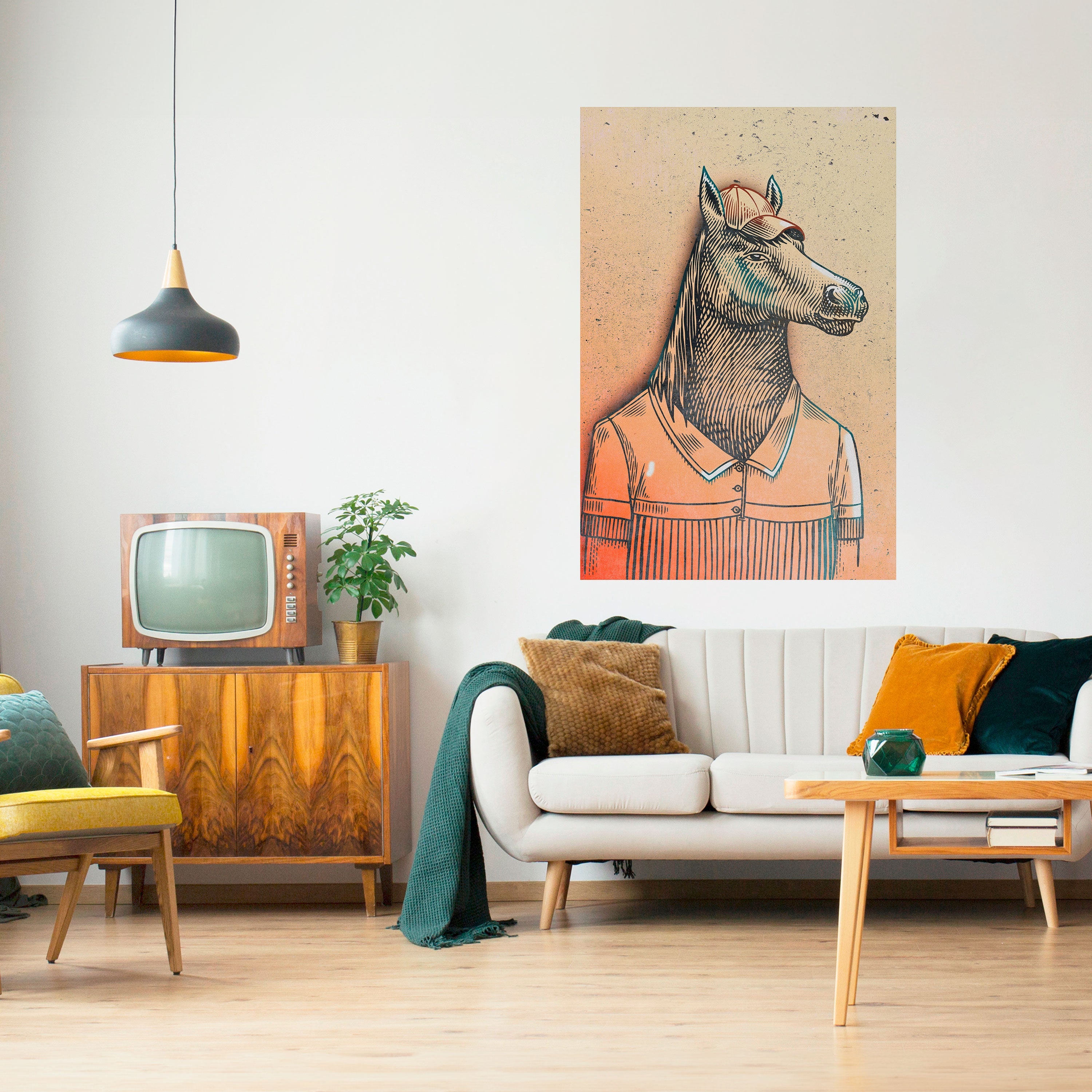 EQUINE SWAGGER Vertikales Poster zum Abziehen und Aufkleben