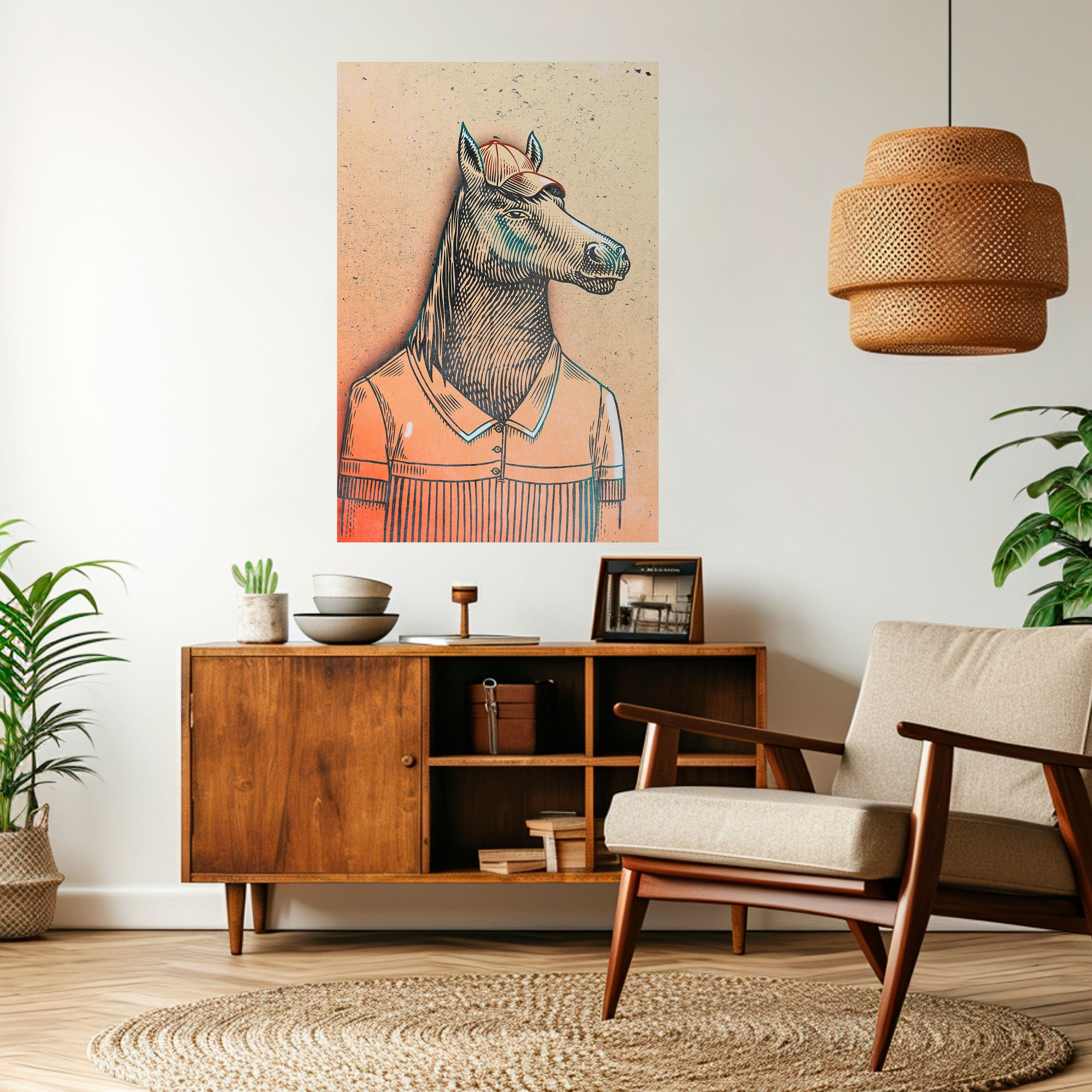 EQUINE SWAGGER Vertikales Poster zum Abziehen und Aufkleben