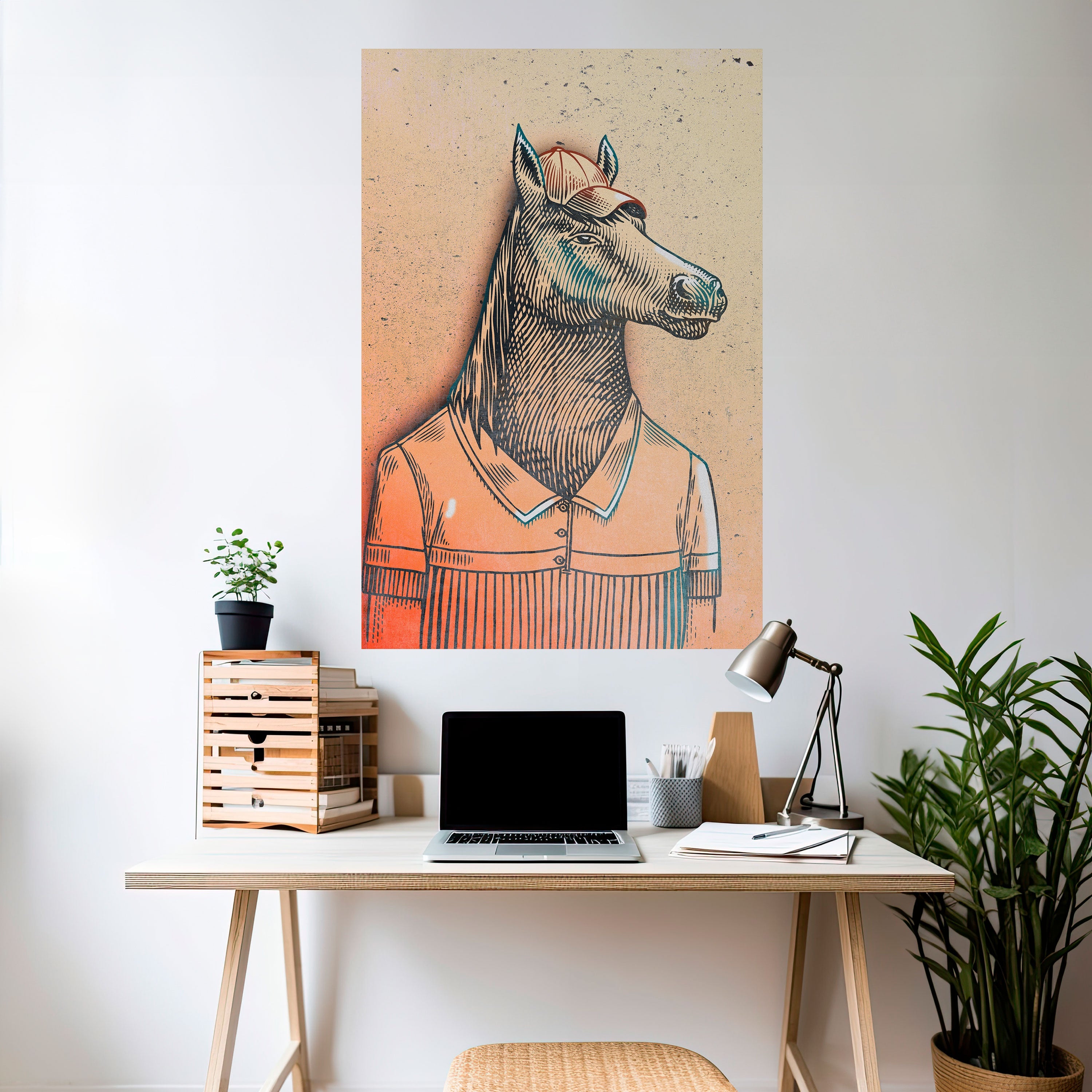 EQUINE SWAGGER Vertikales Poster zum Abziehen und Aufkleben