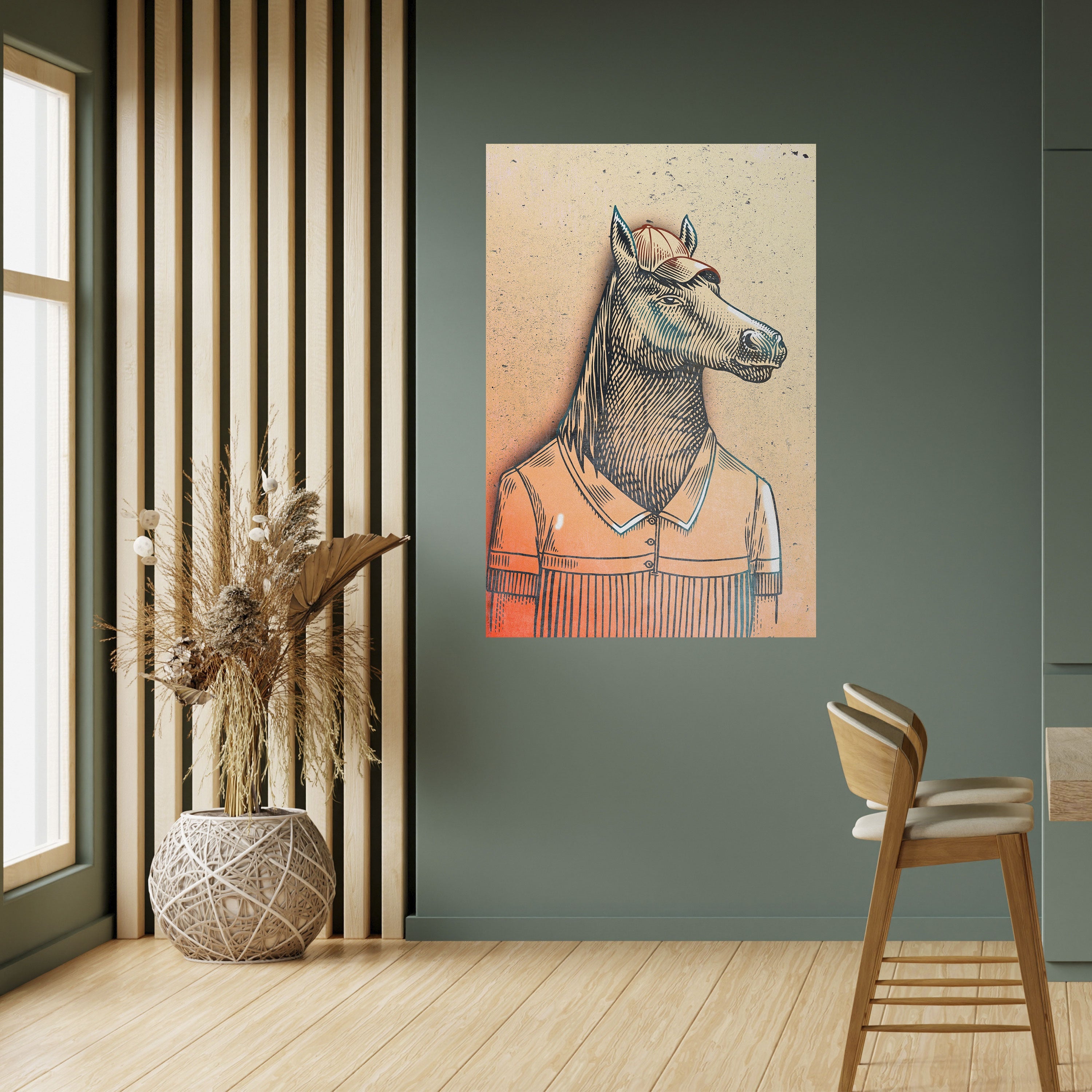 EQUINE SWAGGER Vertikales Poster zum Abziehen und Aufkleben