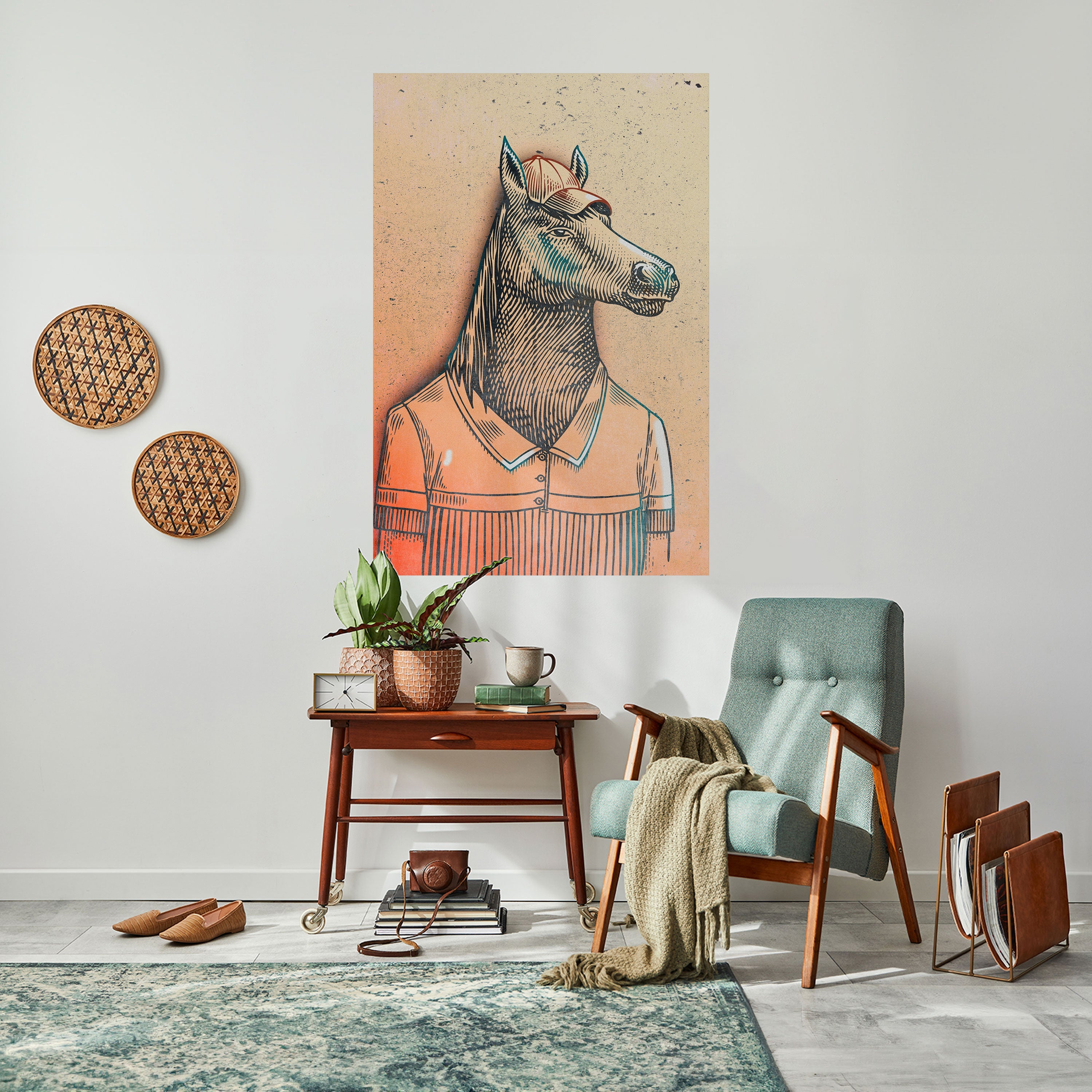 EQUINE SWAGGER Vertikales Poster zum Abziehen und Aufkleben