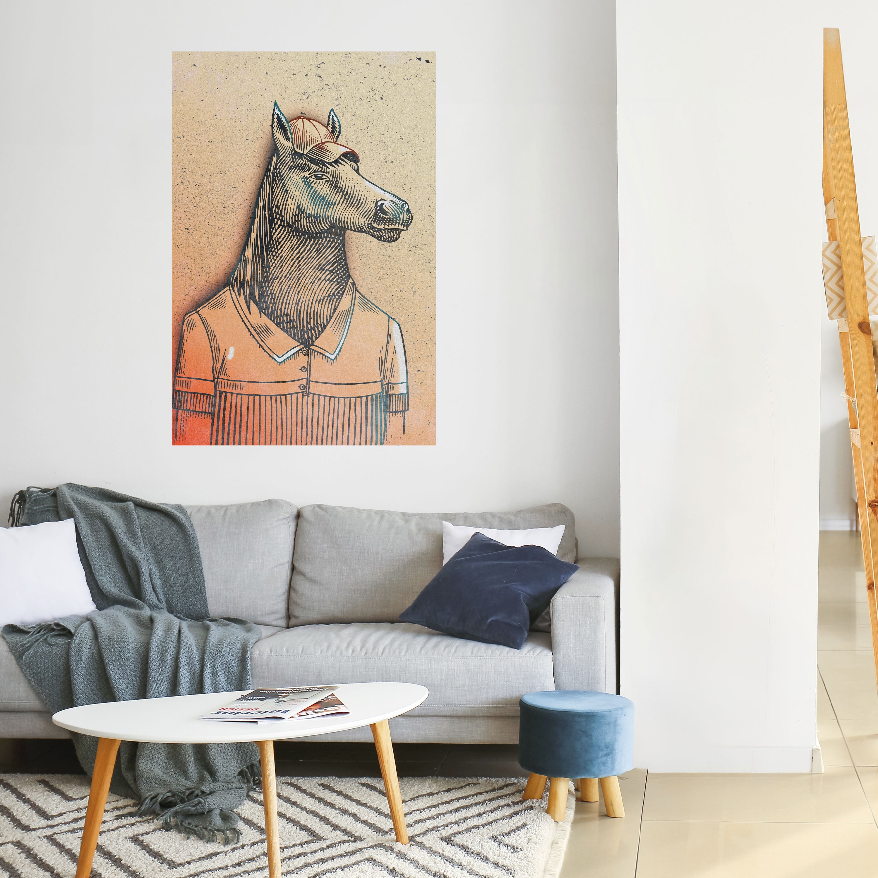 EQUINE SWAGGER Vertikales Poster zum Abziehen und Aufkleben