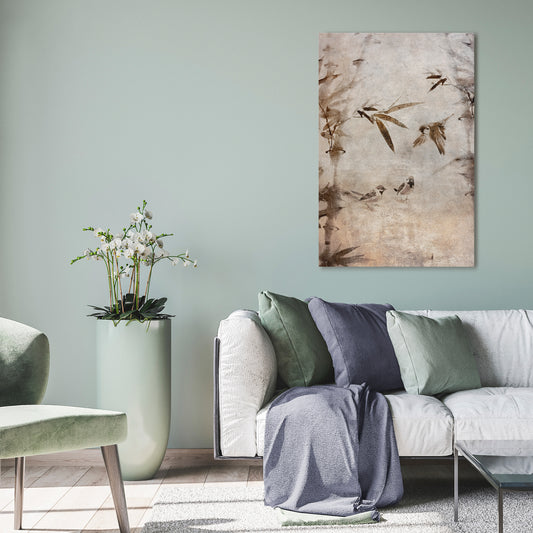 SPARROW BLISS Vertical Canvas Print