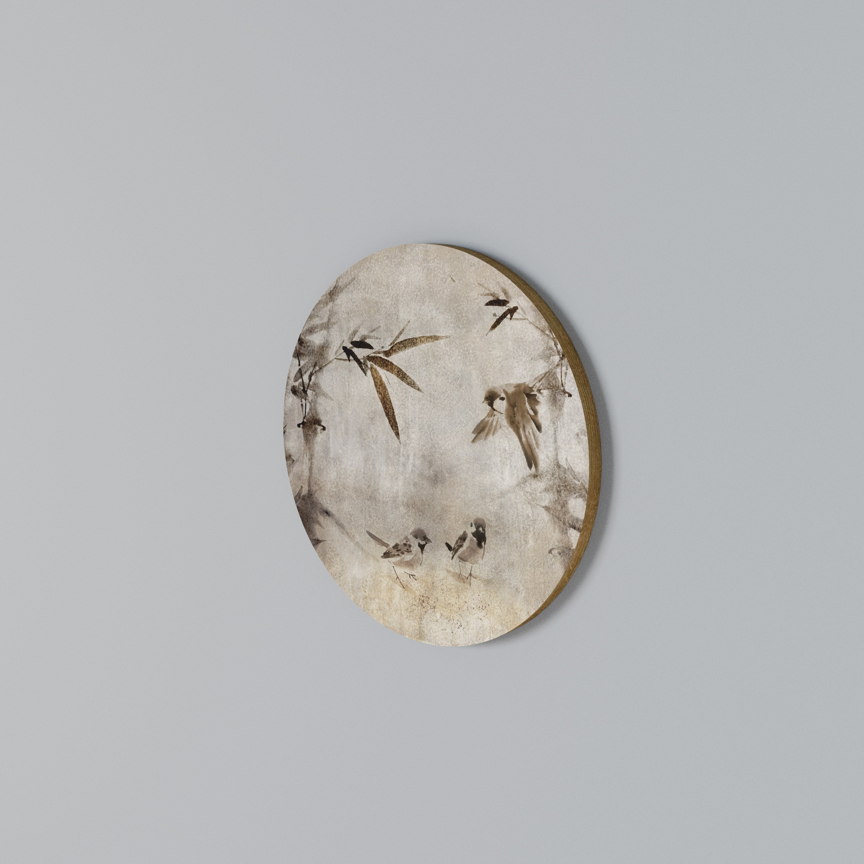 SPARROW BLISS Rundes Wandbild