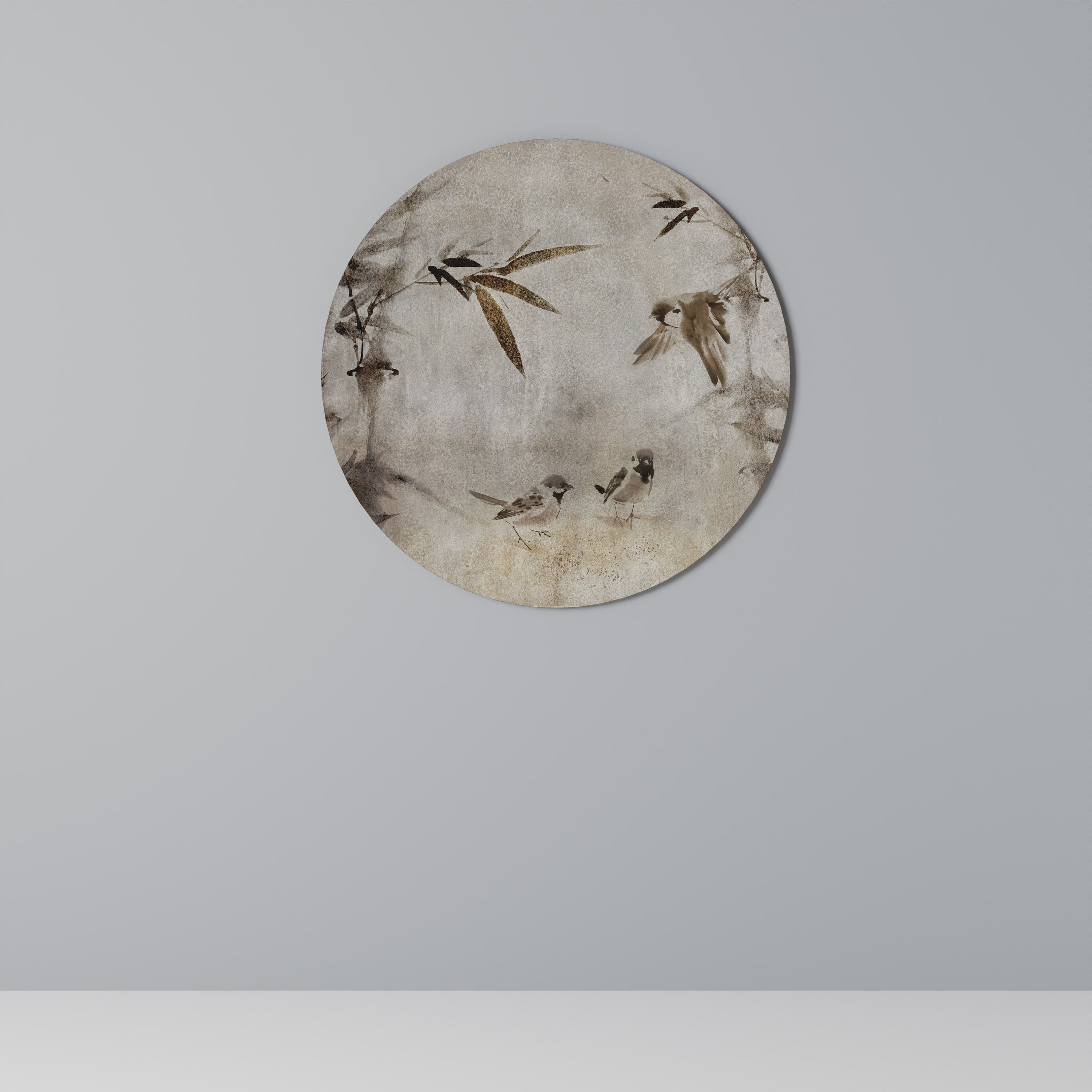 SPARROW BLISS Runde Wandkunst