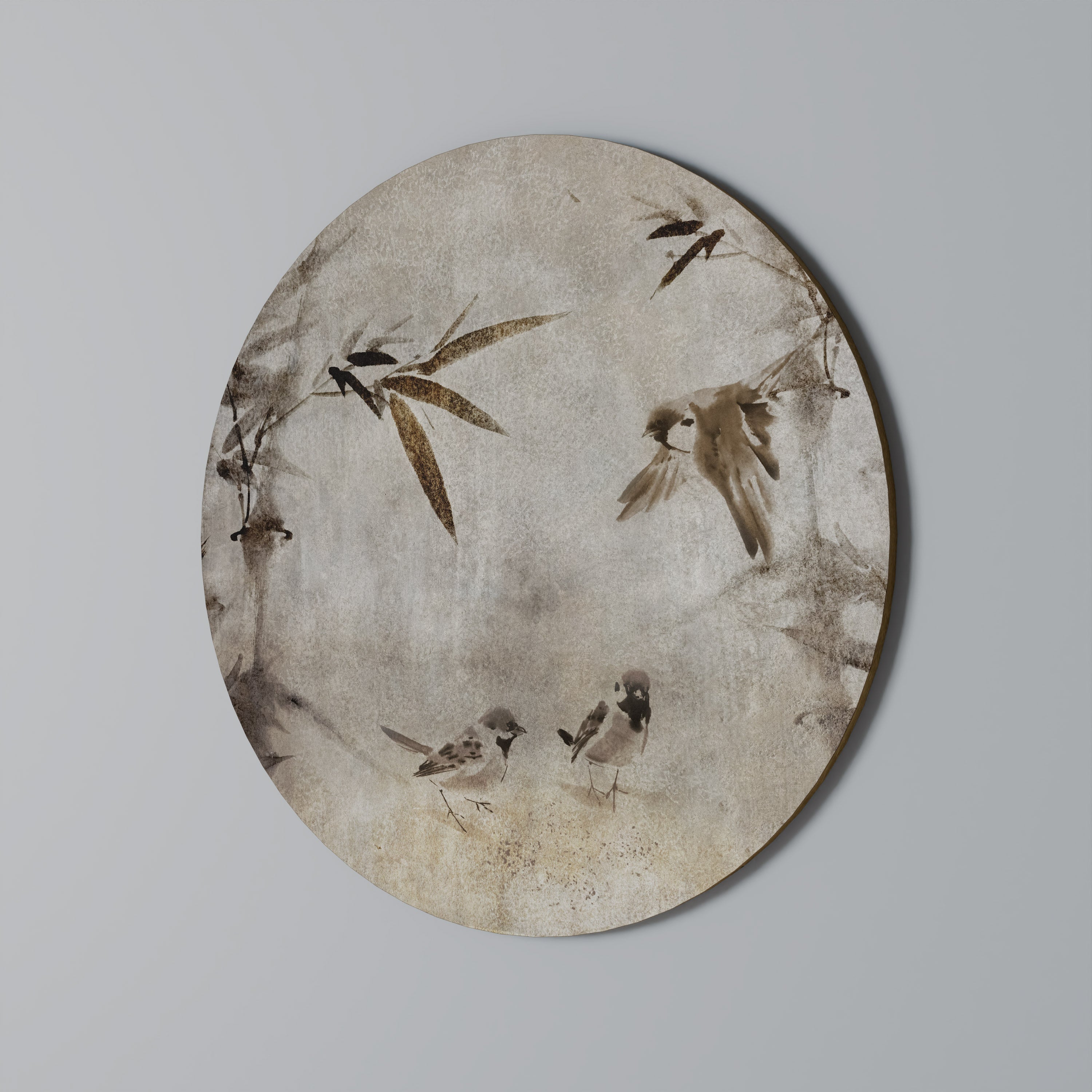 SPARROW BLISS Runde Wandkunst