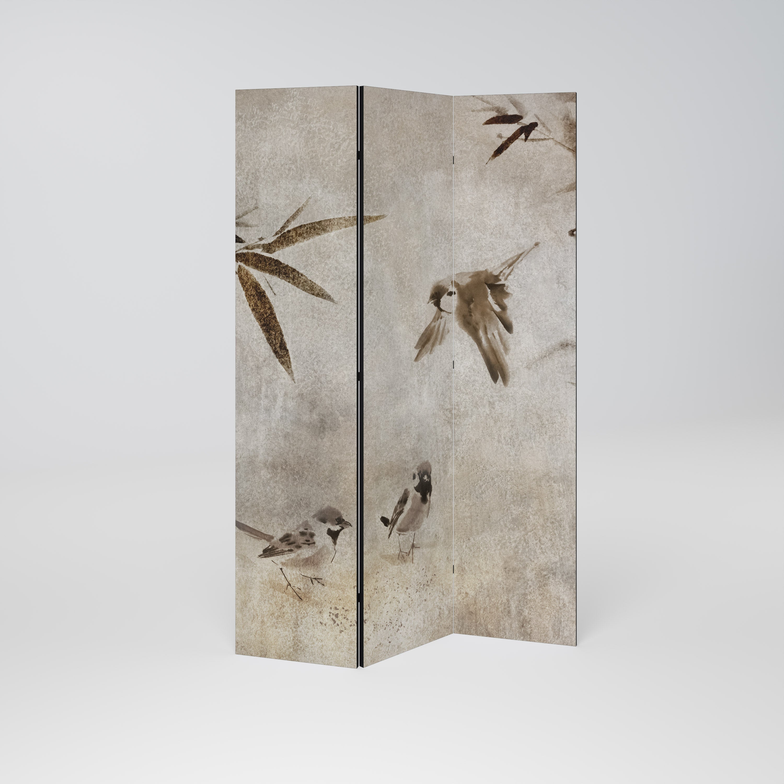 SPARROW BLISS Dekorativer 3-teiliger Raumteiler