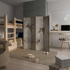 SPARROW BLISS Dekorativer Paravent - 4-teilig