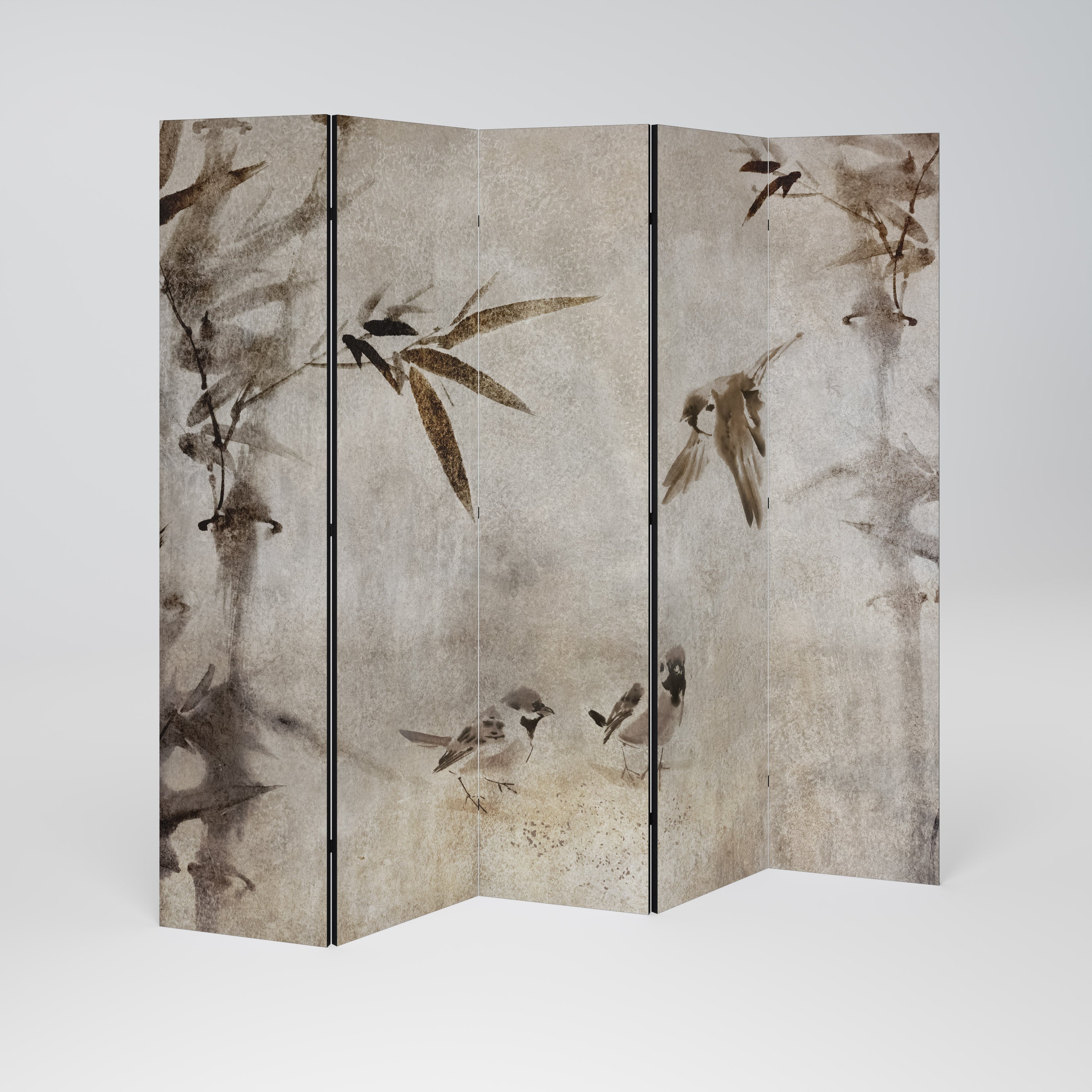 SPARROW BLISS Dekorativer 5-teiliger Raumteiler