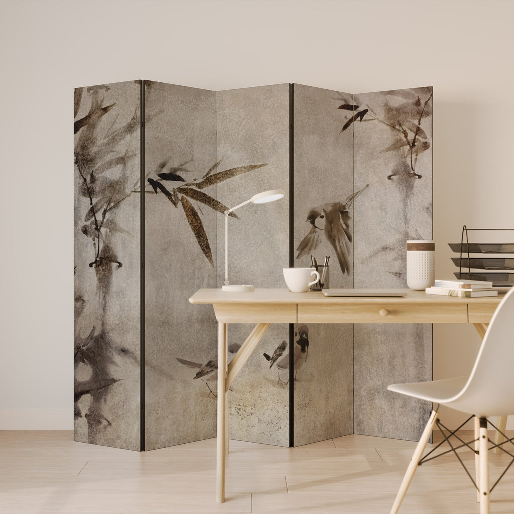 SPARROW BLISS Dekorativer 5-teiliger Raumteiler