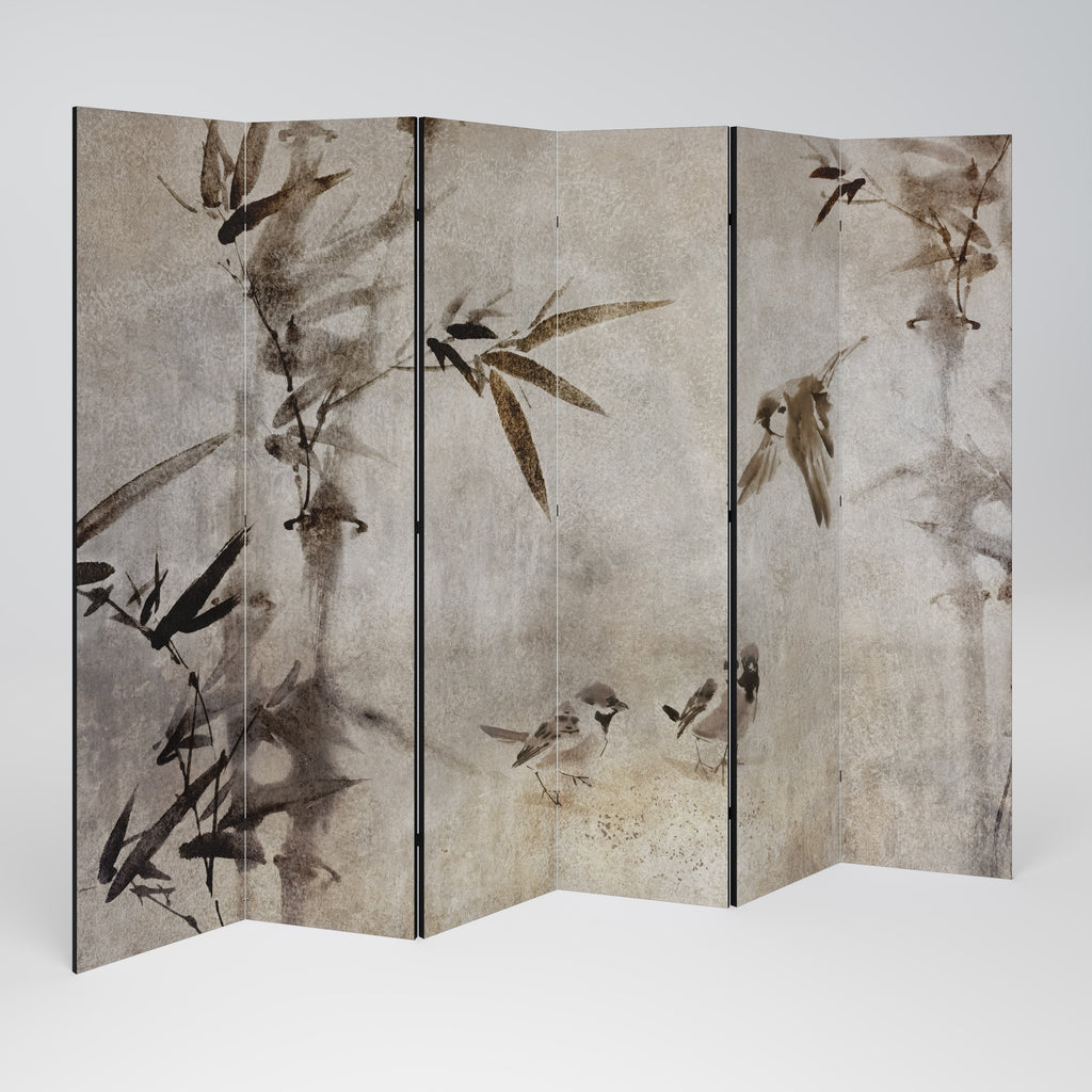 SPARROW BLISS Dekorativer 6-teiliger Raumteiler