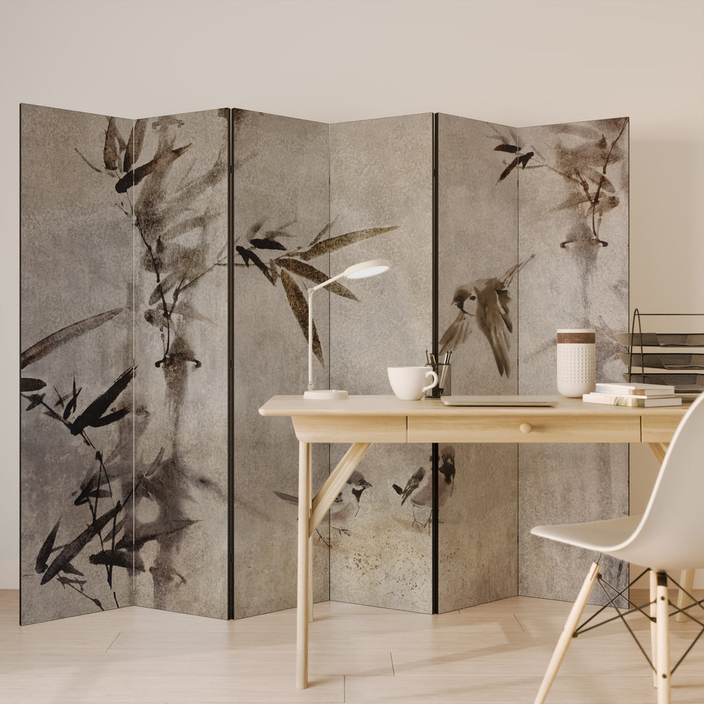 SPARROW BLISS Dekorativer 6-teiliger Raumteiler